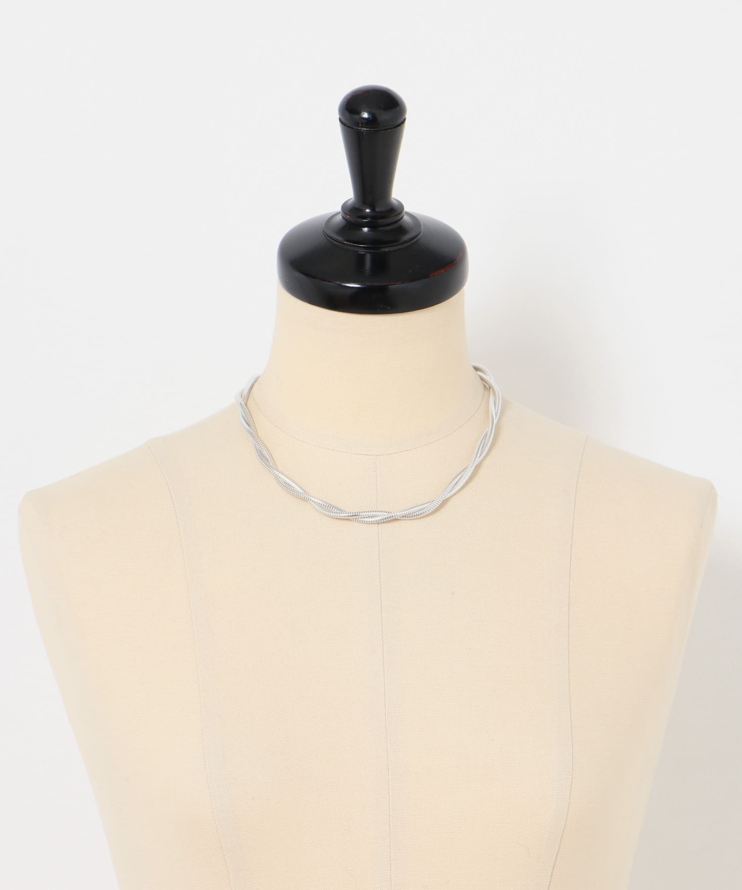 Sapir Bachar　TWIST SNAKE CHOKER Silver -