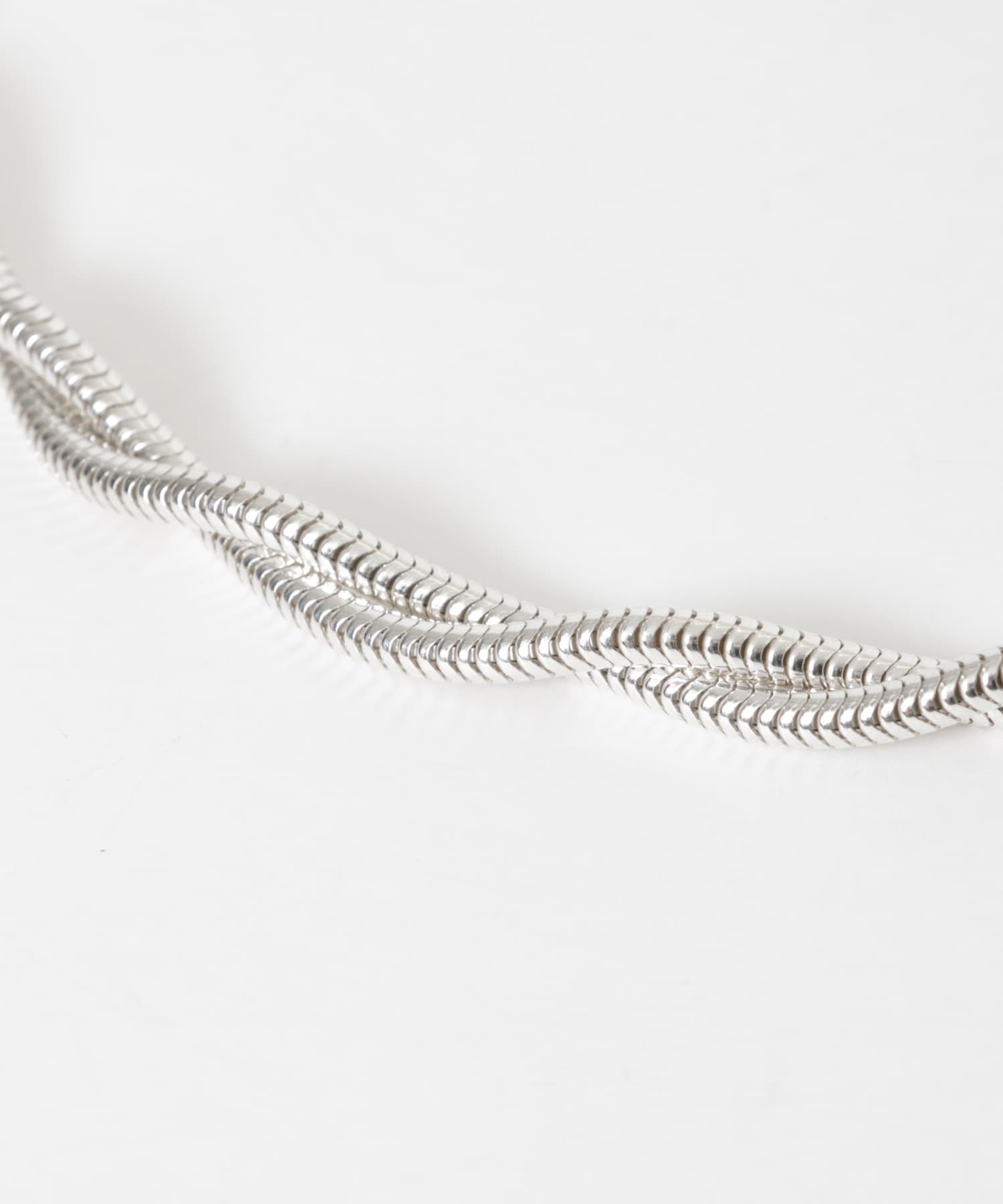 Sapir Bachar　TWIST SNAKE CHOKER Silver -