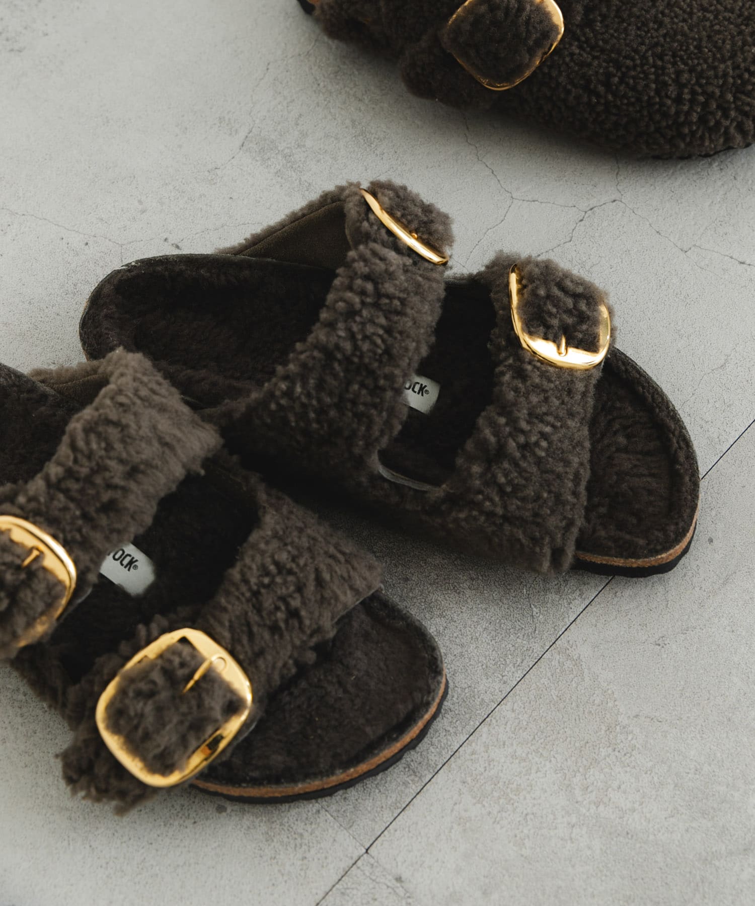 BIRKENSTOCK　ARIZONA BIG BUCKLE TEDDY GRAY 36