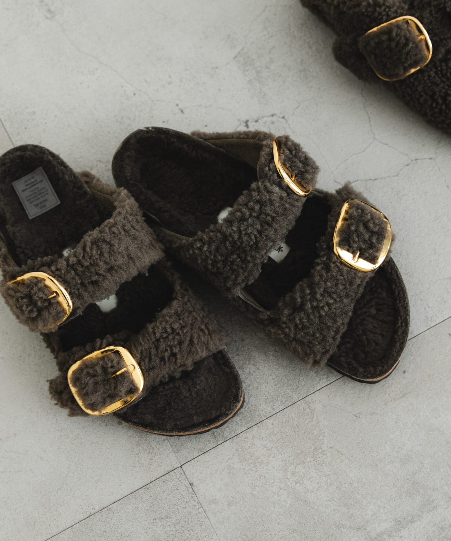 BIRKENSTOCK　ARIZONA BIG BUCKLE TEDDY GRAY 36