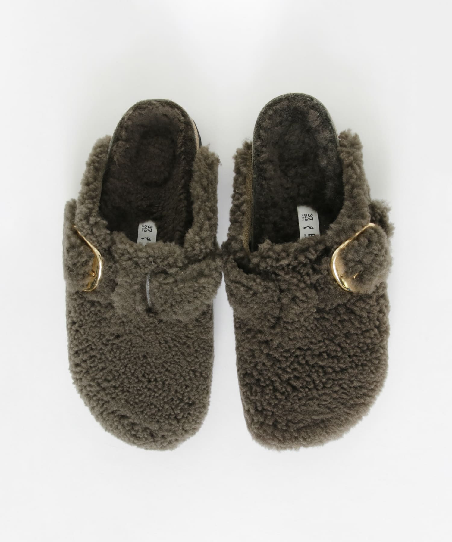 BIRKENSTOCK　BOSTON BIG BUCKLE TEDDY GRAY 36