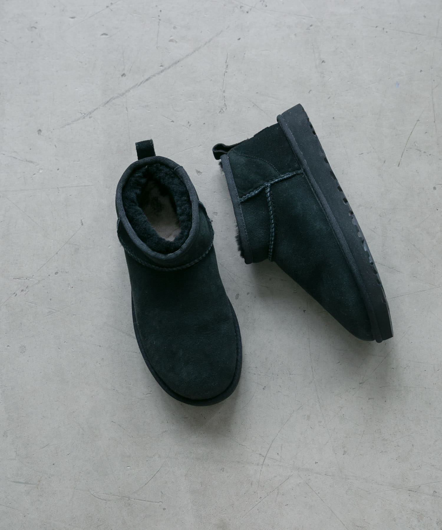 『WEB限定』UGG　CLASSIC ULTRA MINI BLACK 6
