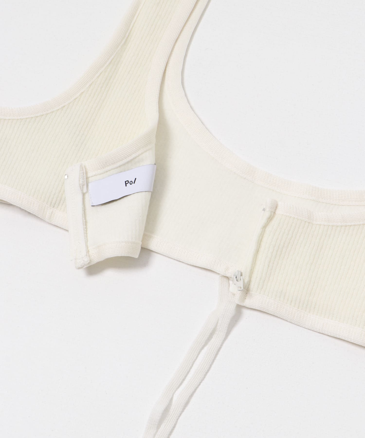 PoI　ribbon bustier off white FREE