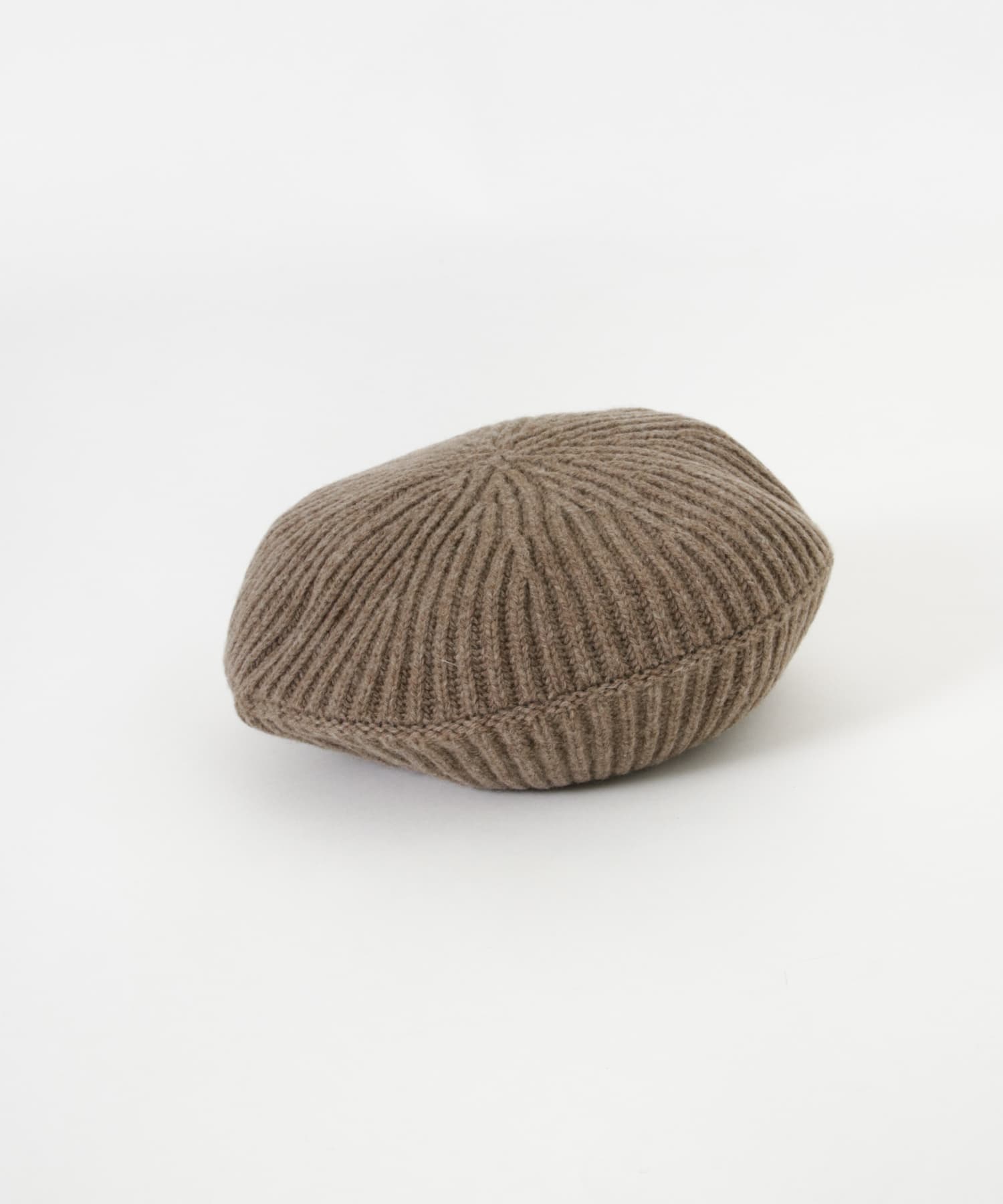 GANNI ベージュ ベレー帽 GANNI Structured Rib Beret(- TigersEye): 帽子｜URBAN