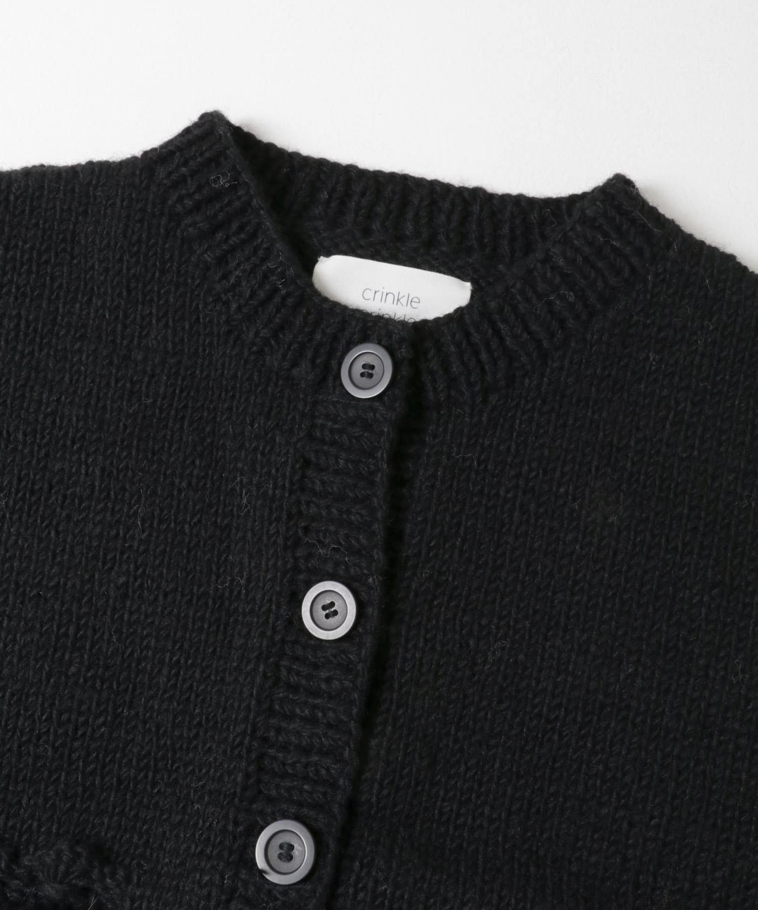 『別注』crinkle crinkle crinkle×UR　NEPAL KNIT VEST black FREE