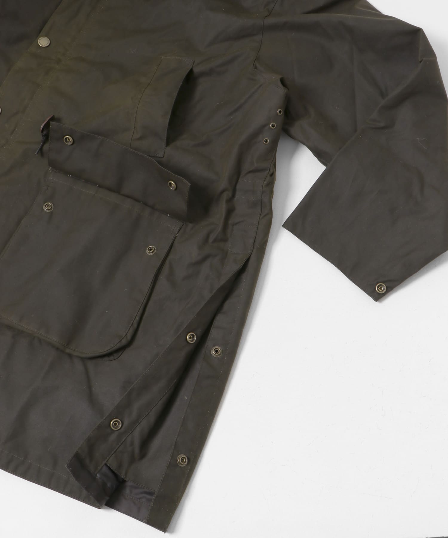 Barbour　BEDALE WAX TRENCH COAT OLIVE M