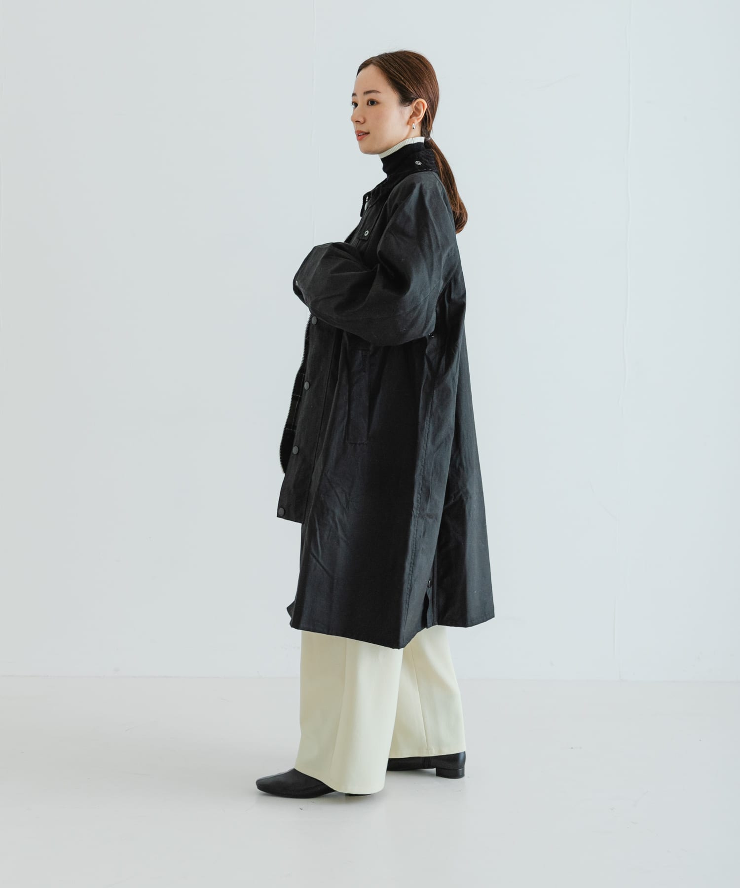 Barbour MODIFIED EXMOOR WAX COAT(36 SAGE): アウター｜URBAN