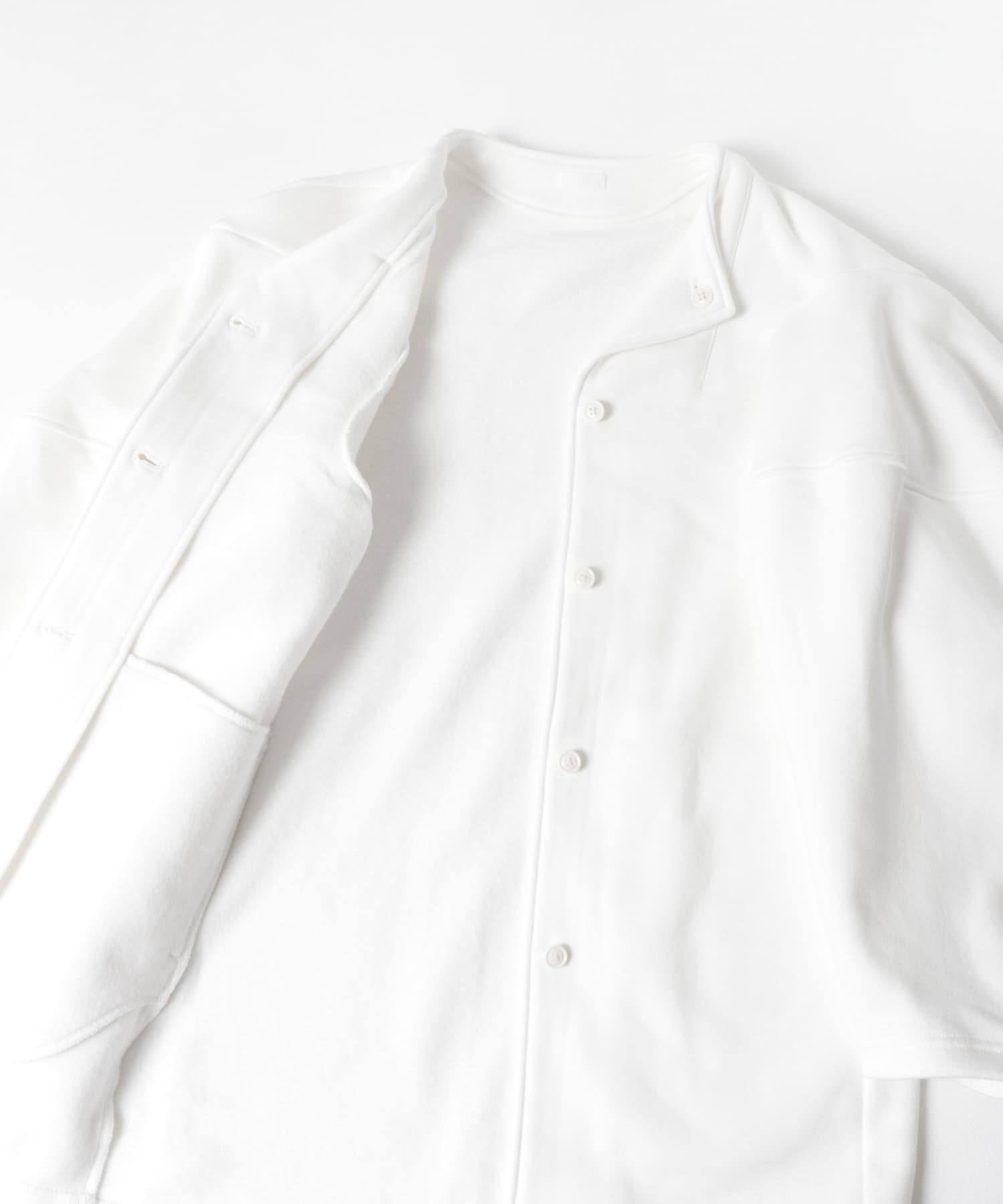SEEALL　HAORI SWEAT JACKET WHITE M