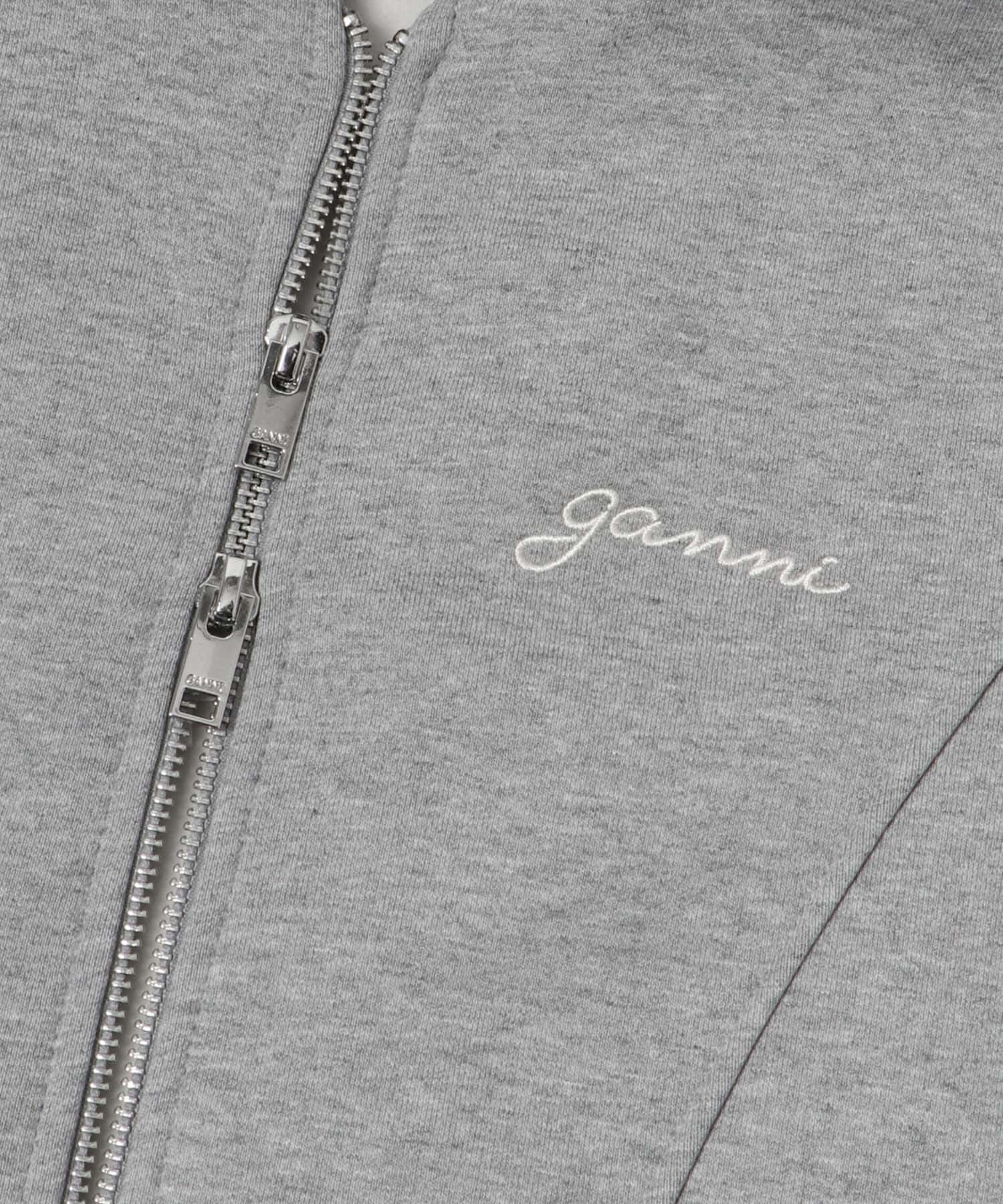 GANNI　Heavy Fleece Zip Hoodie PalomaMela S