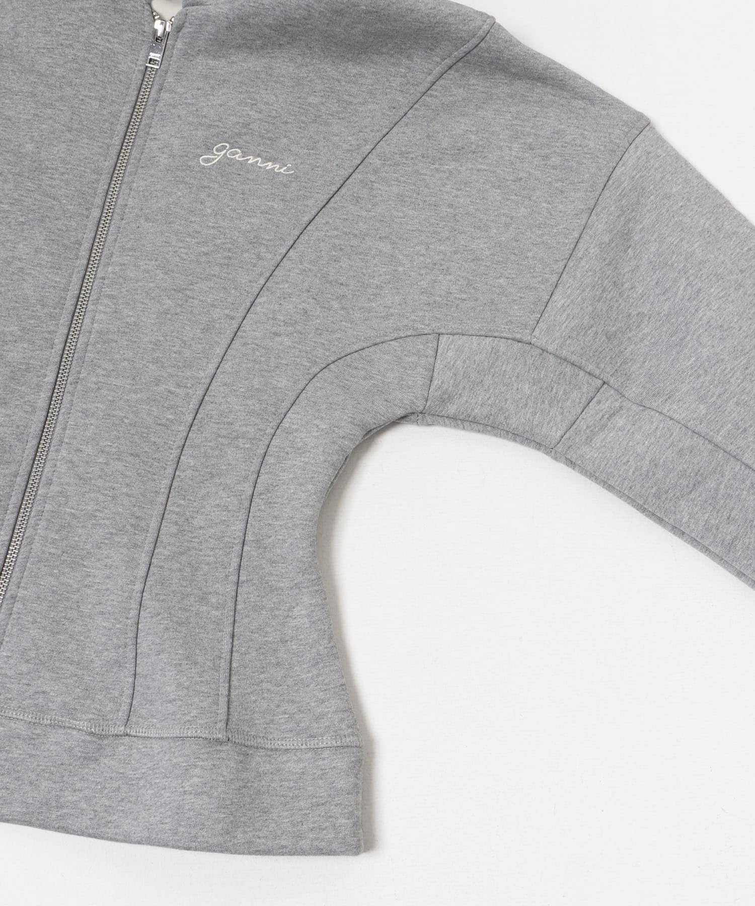 GANNI　Heavy Fleece Zip Hoodie PalomaMela S