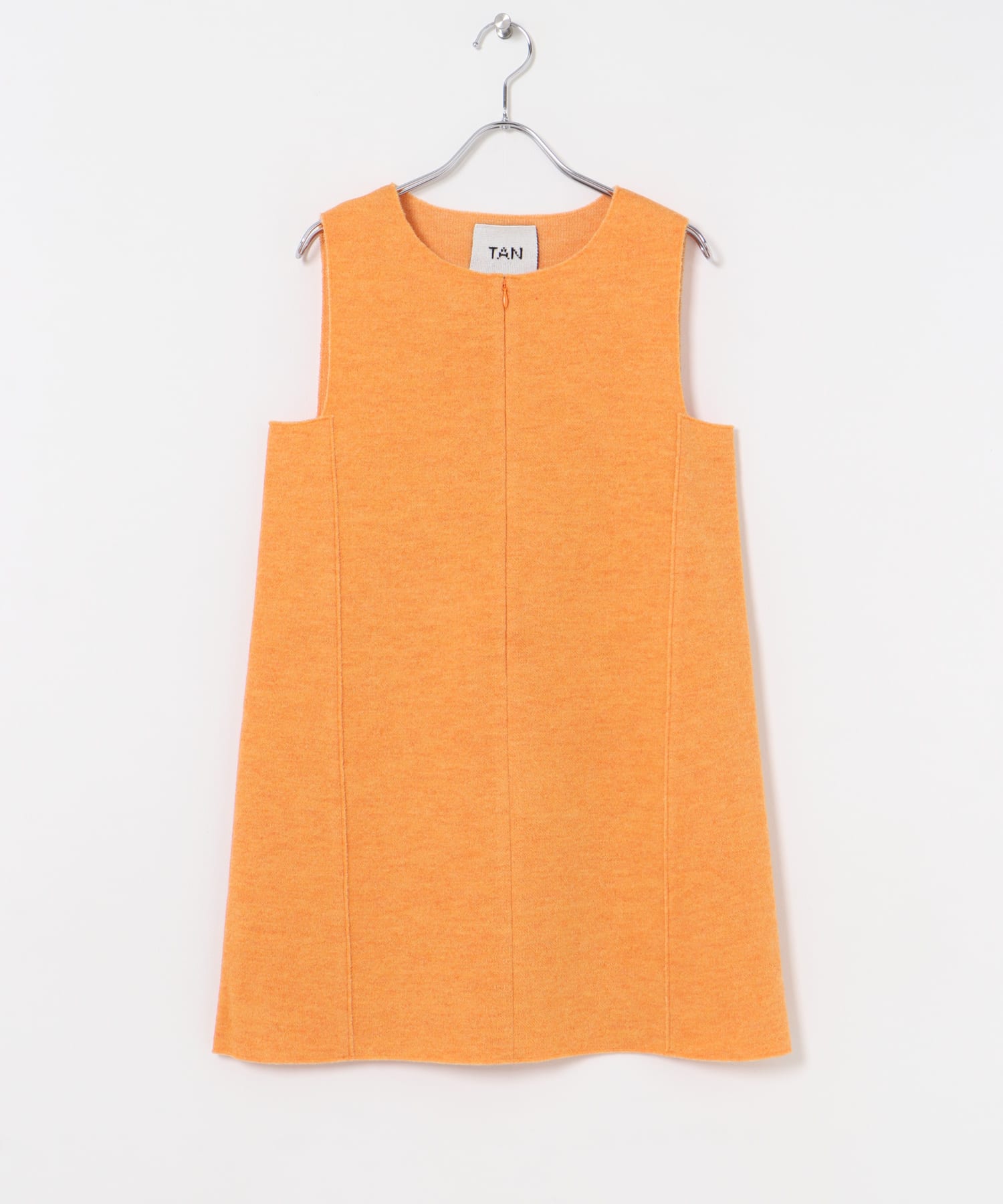TAN　JACQUARD MINI DRESS