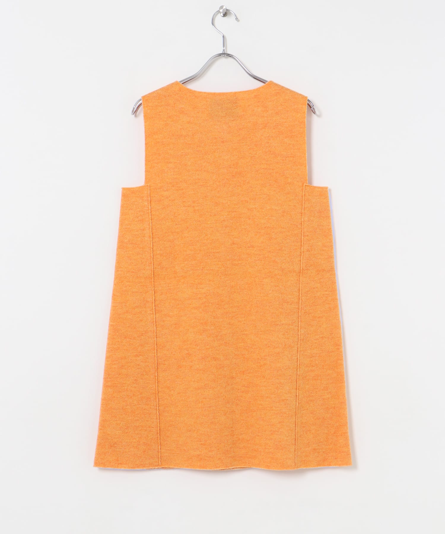 TAN　JACQUARD MINI DRESS ORANGE FREE