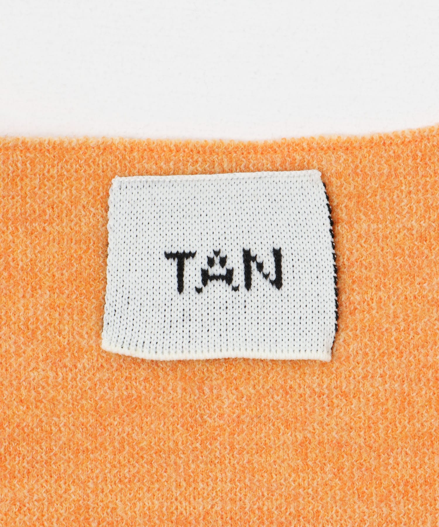 TAN　JACQUARD MINI DRESS ORANGE FREE