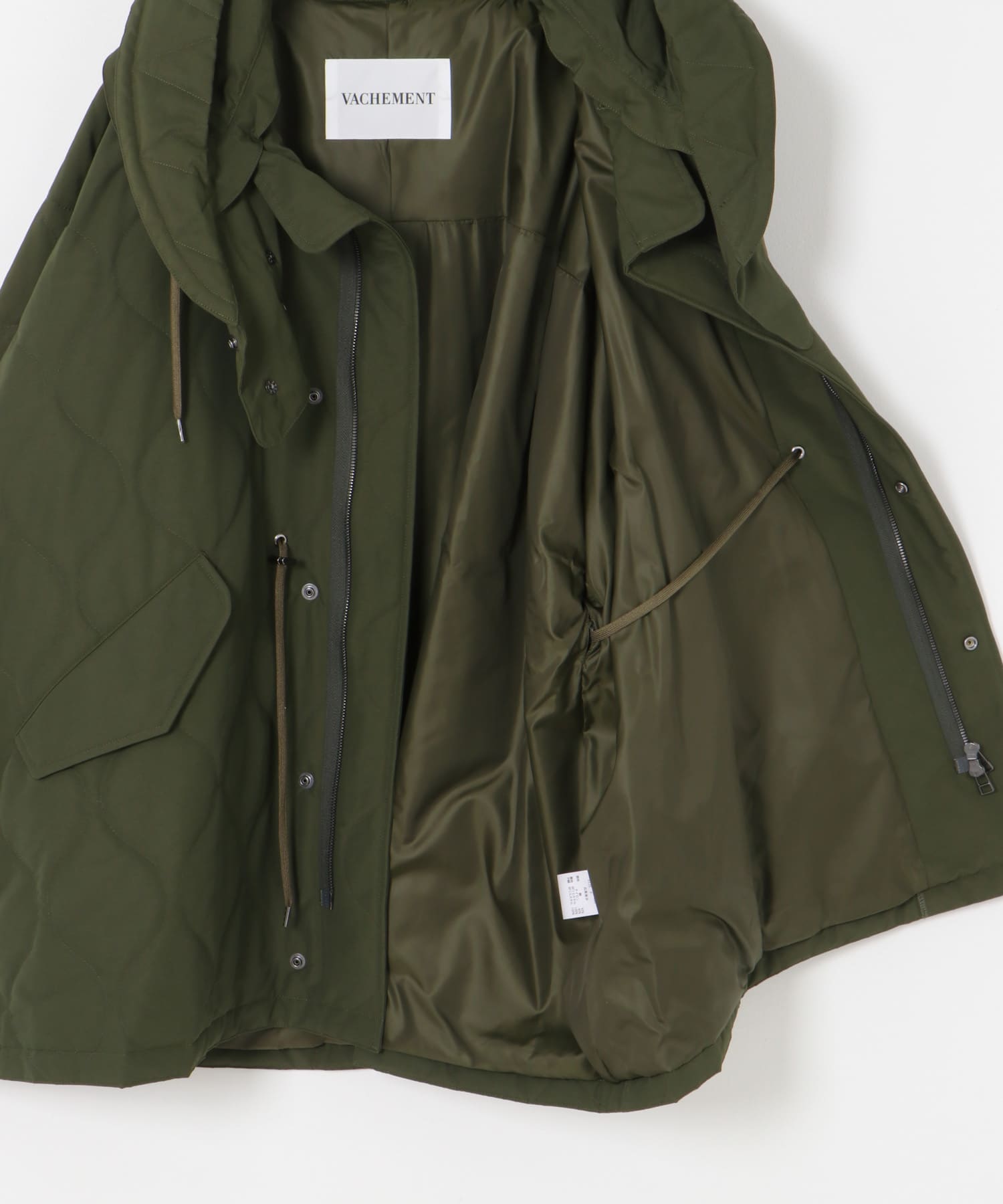 VACHEMENT　nylon jacket KHAKI FREE