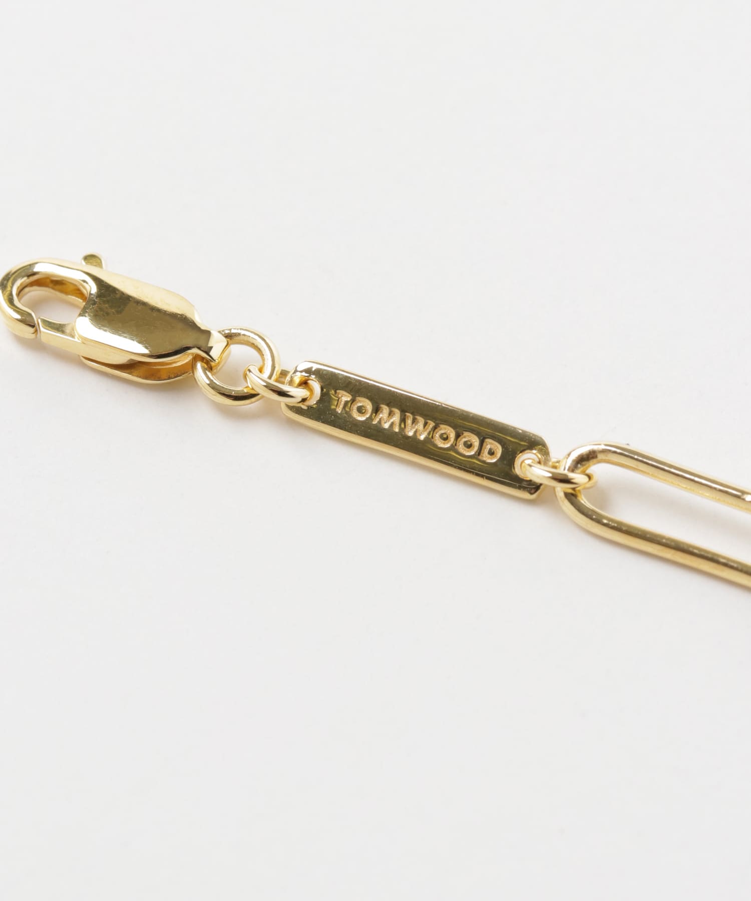TOM WOOD　Box Bracelet Gold GOLD 7