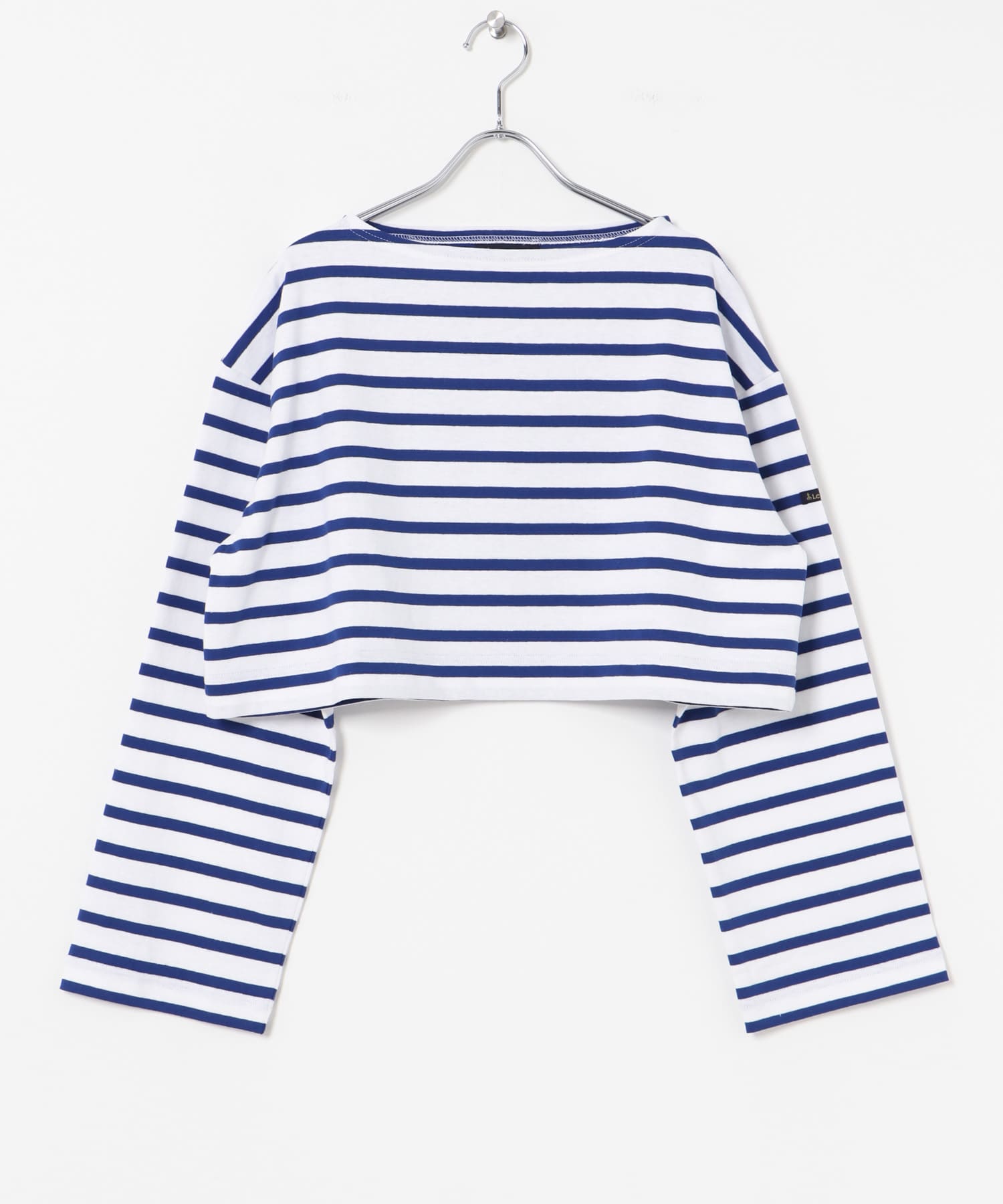 『WEB/一部店舗限定』『別注』Le minor×UR　Border cropped Tee Bla/roy FREE