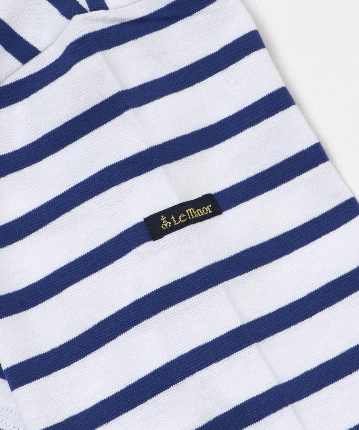 『WEB/一部店舗限定』『別注』Le minor×UR　Border cropped Tee Bla/roy FREE