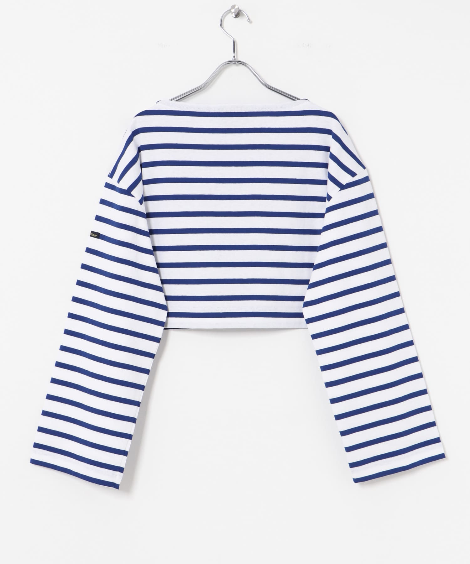 『WEB/一部店舗限定』『別注』Le minor×UR　Border cropped Tee Bla/roy FREE