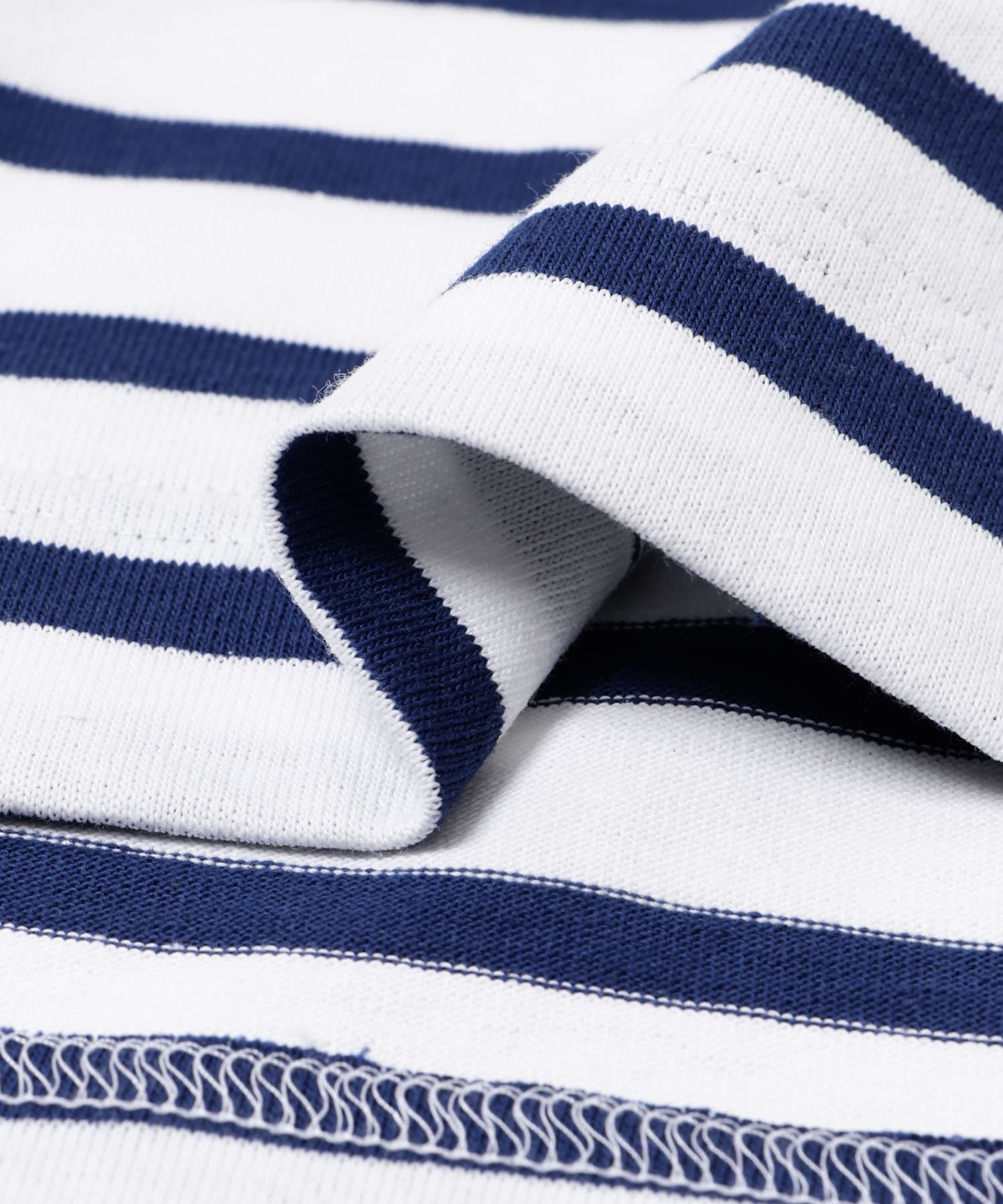『WEB/一部店舗限定』『別注』Le minor×UR　Border cropped Tee Bla/roy FREE