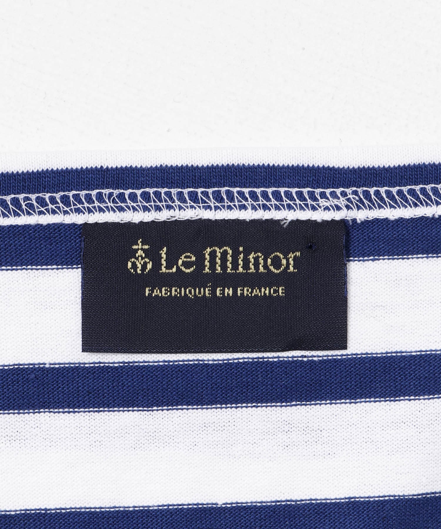 『WEB/一部店舗限定』『別注』Le minor×UR　Border cropped Tee Bla/roy FREE