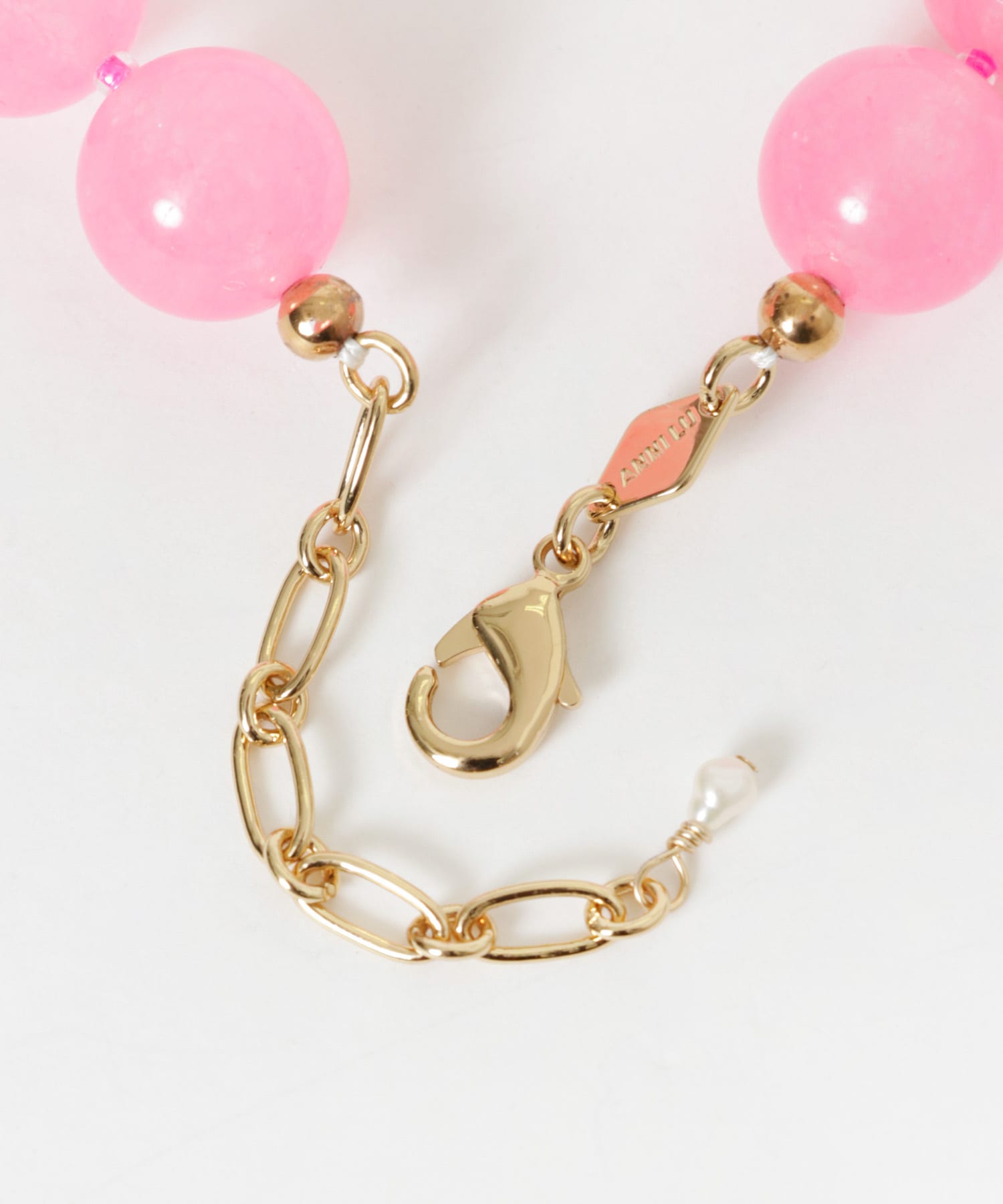 ANNI LU　Pink Bubbles Necklace Pink -