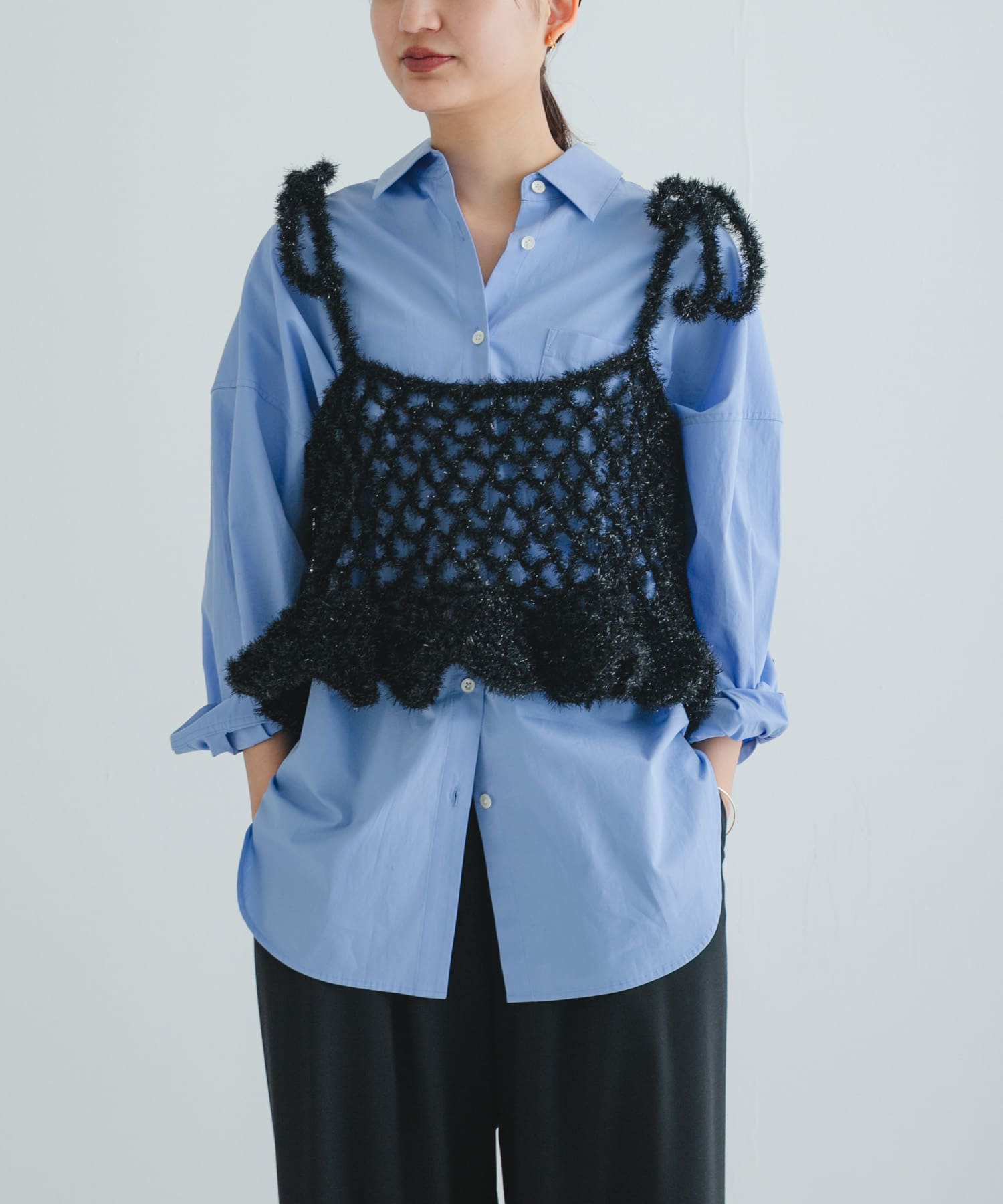 Po/　hand knit camisole