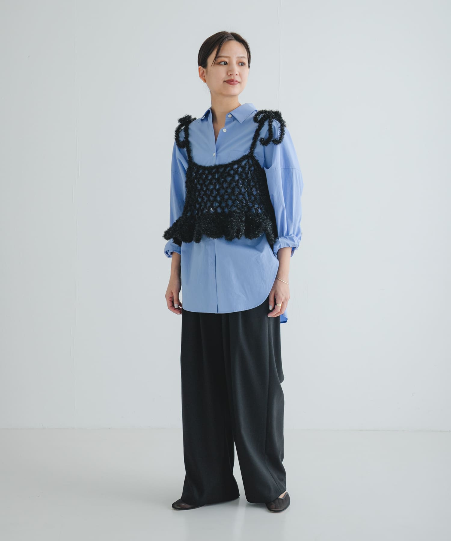 Po/ hand knit camisole(FREE black): トップス｜URBAN RESEARCH公式