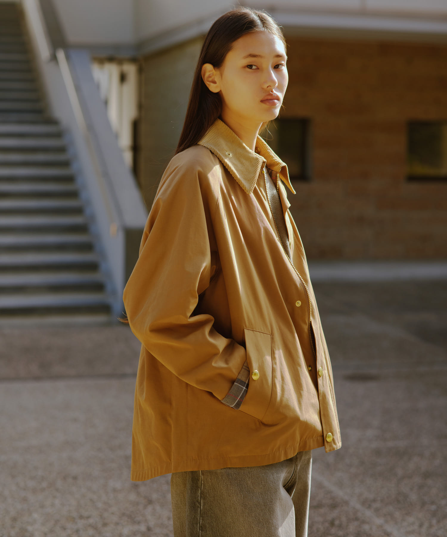 別注』Barbour / URBAN RESEARCH TRANSPORT(FREE BEIGE