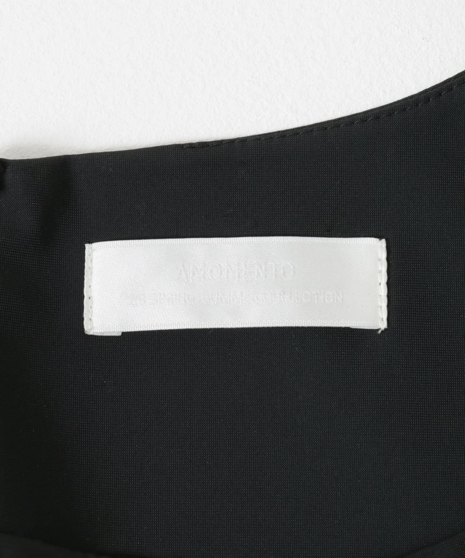 AMOMENTO　HOURGLASS MINI DRESS BLACK 1
