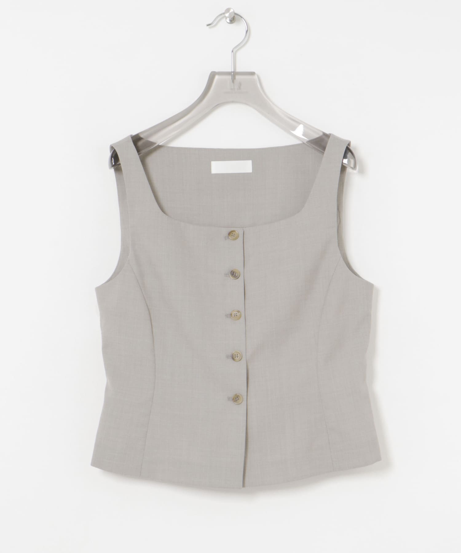 AMOMENTO　SCOOP NECK TWO WAY VEST