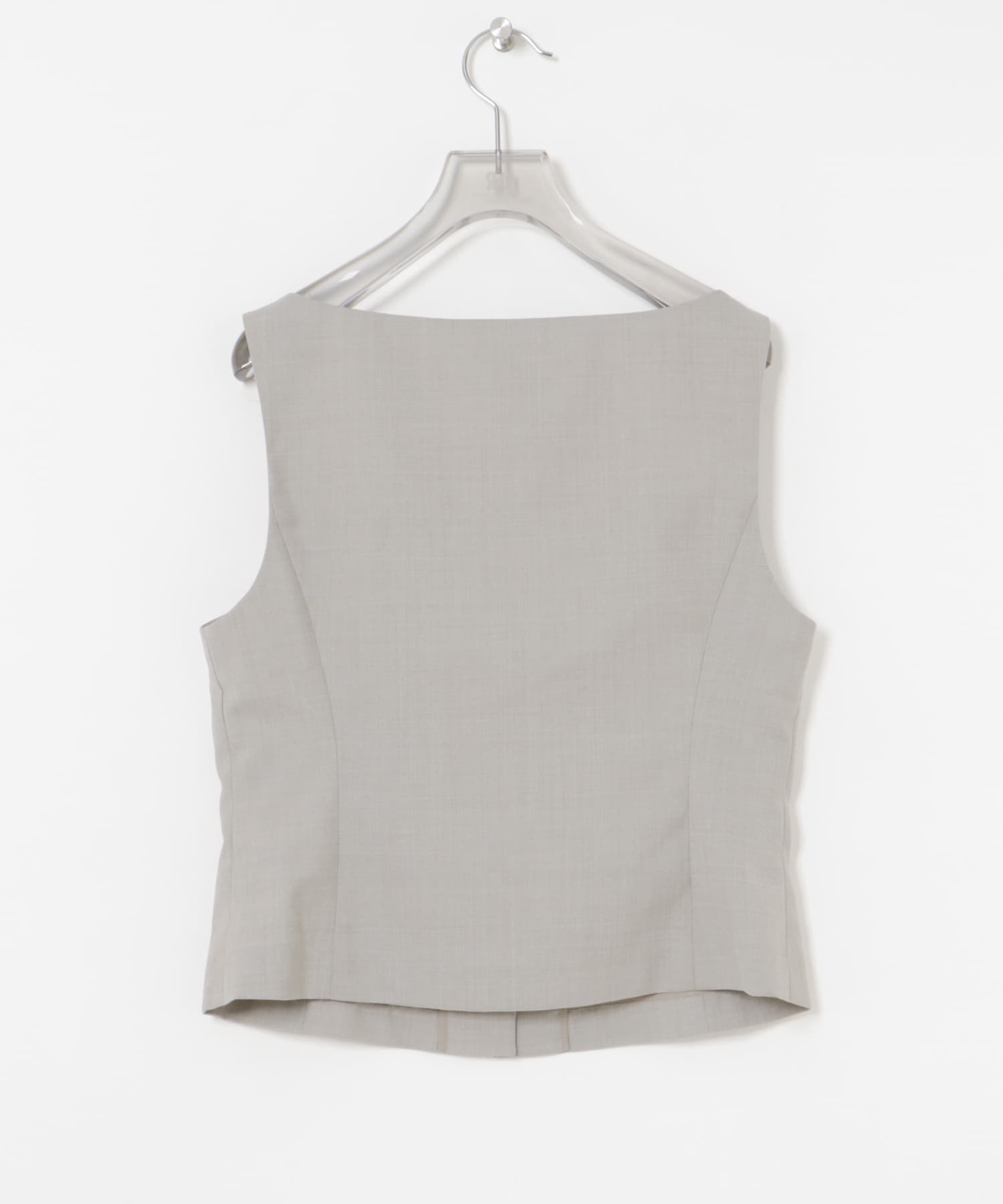 AMOMENTO SCOOP NECK TWO WAY VEST(0 BEIGE): トップス｜URBAN