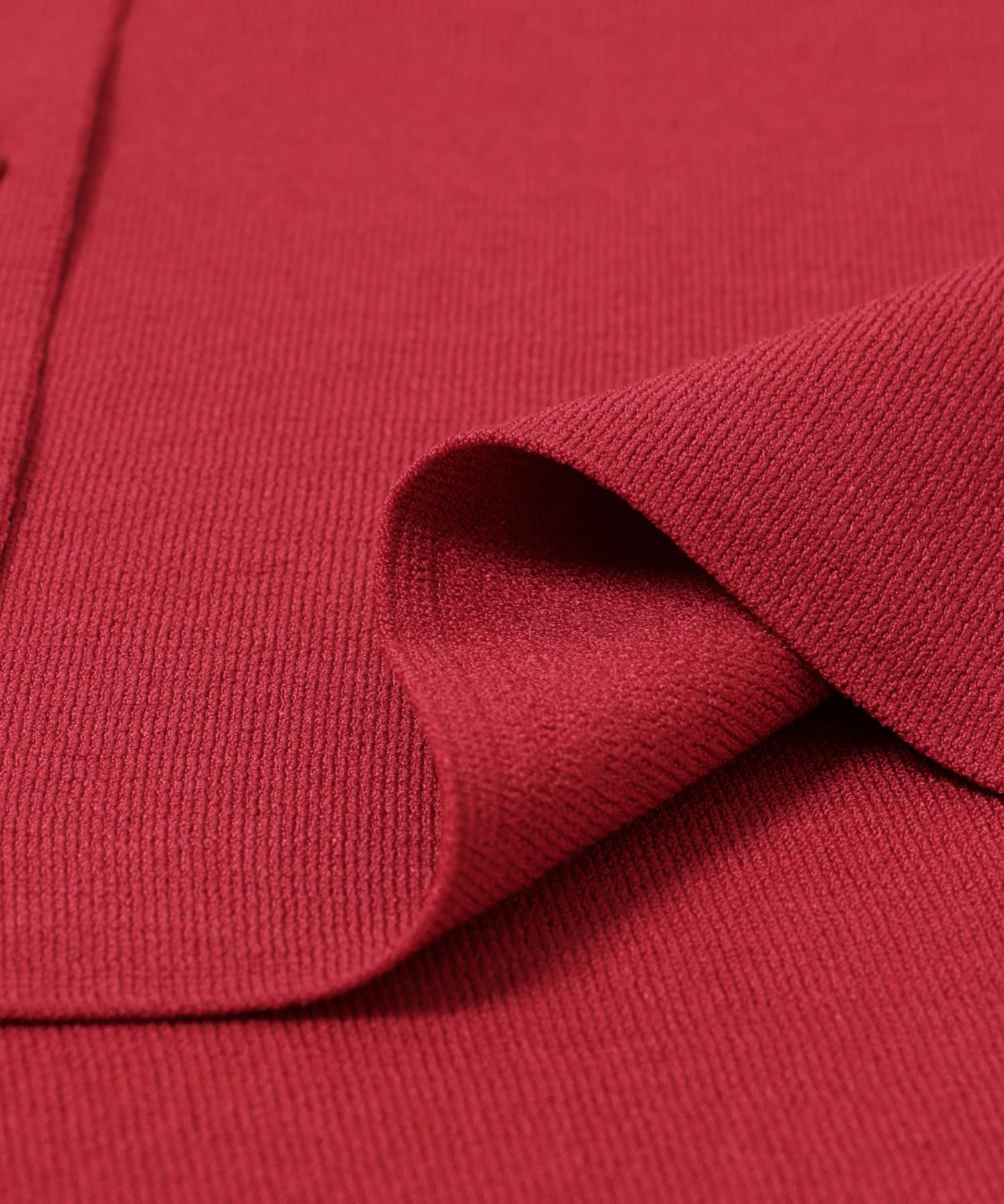 AMOMENTO　WHOLEGARMENT CAP SLEEVE CARDIGAN RED 0