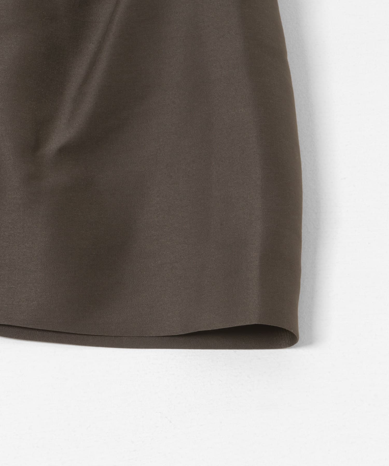 AMOMENTO　SHIRRING ORGANZA BELT SKIRT CHARCOAL 0