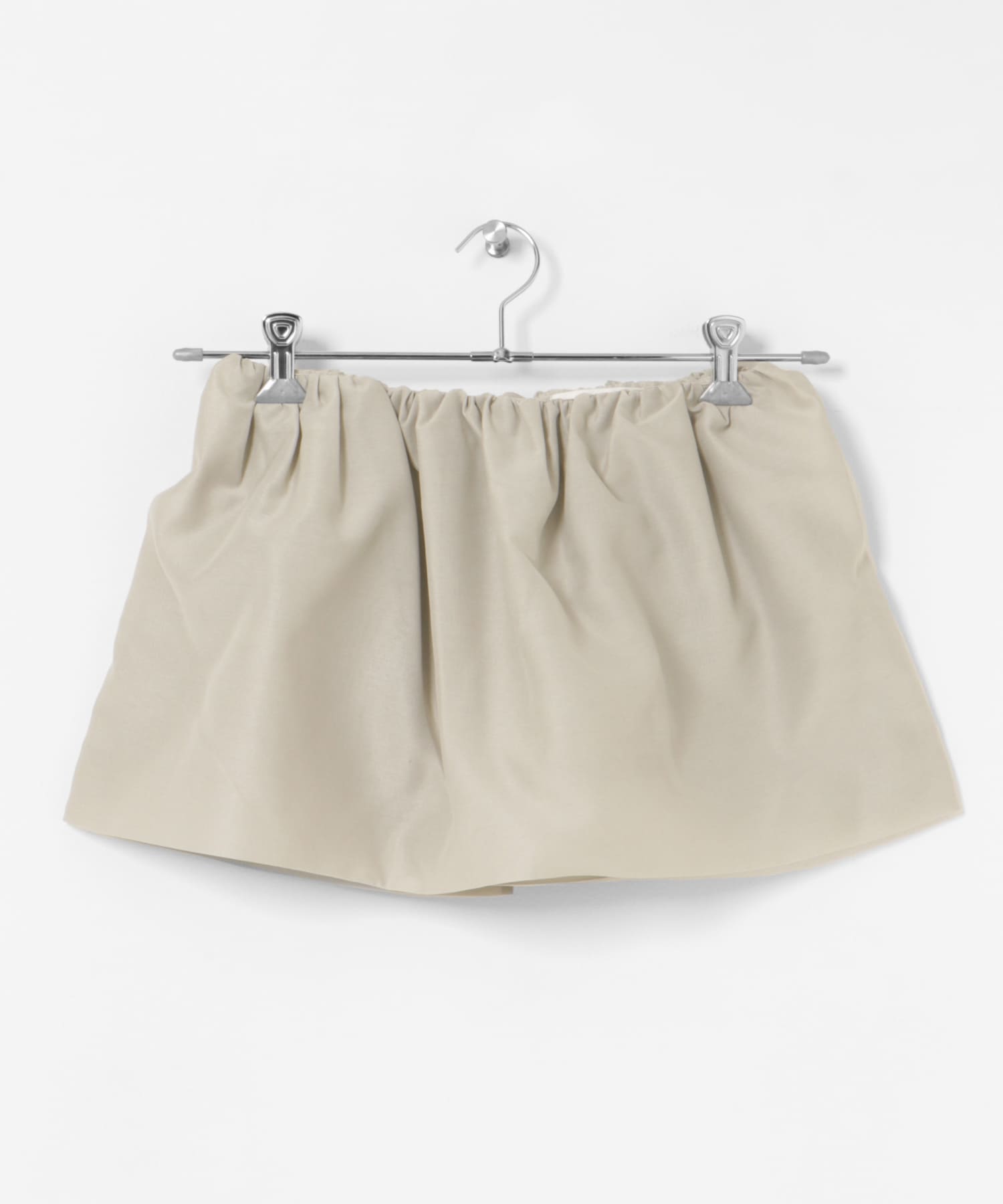 AMOMENTO　SHIRRING ORGANZA BELT SKIRT