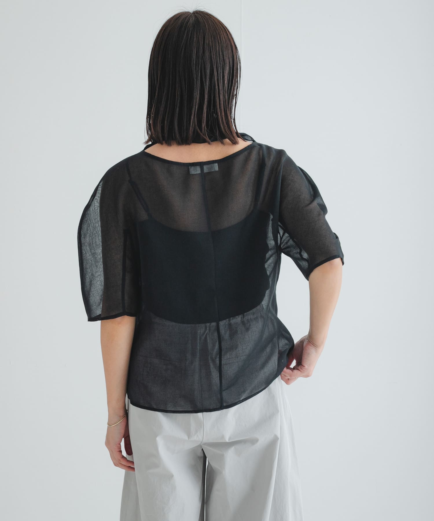 AMOMENTO KNOTTED COLLAR TOP(0 BLACK): トップス｜URBAN RESEARCH公式