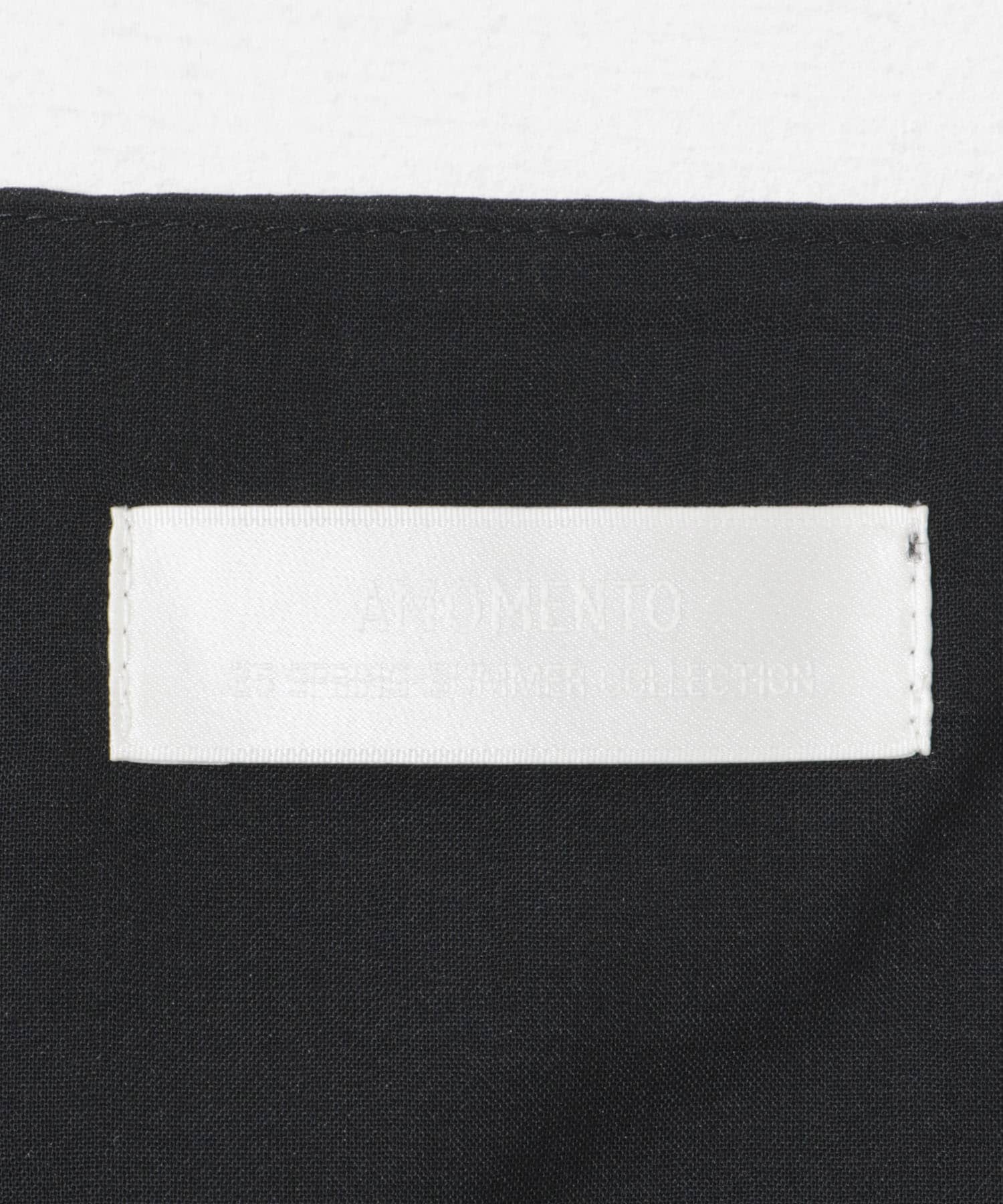 AMOMENTO　SCOOP NECK TWO WAY VEST BLACK 0