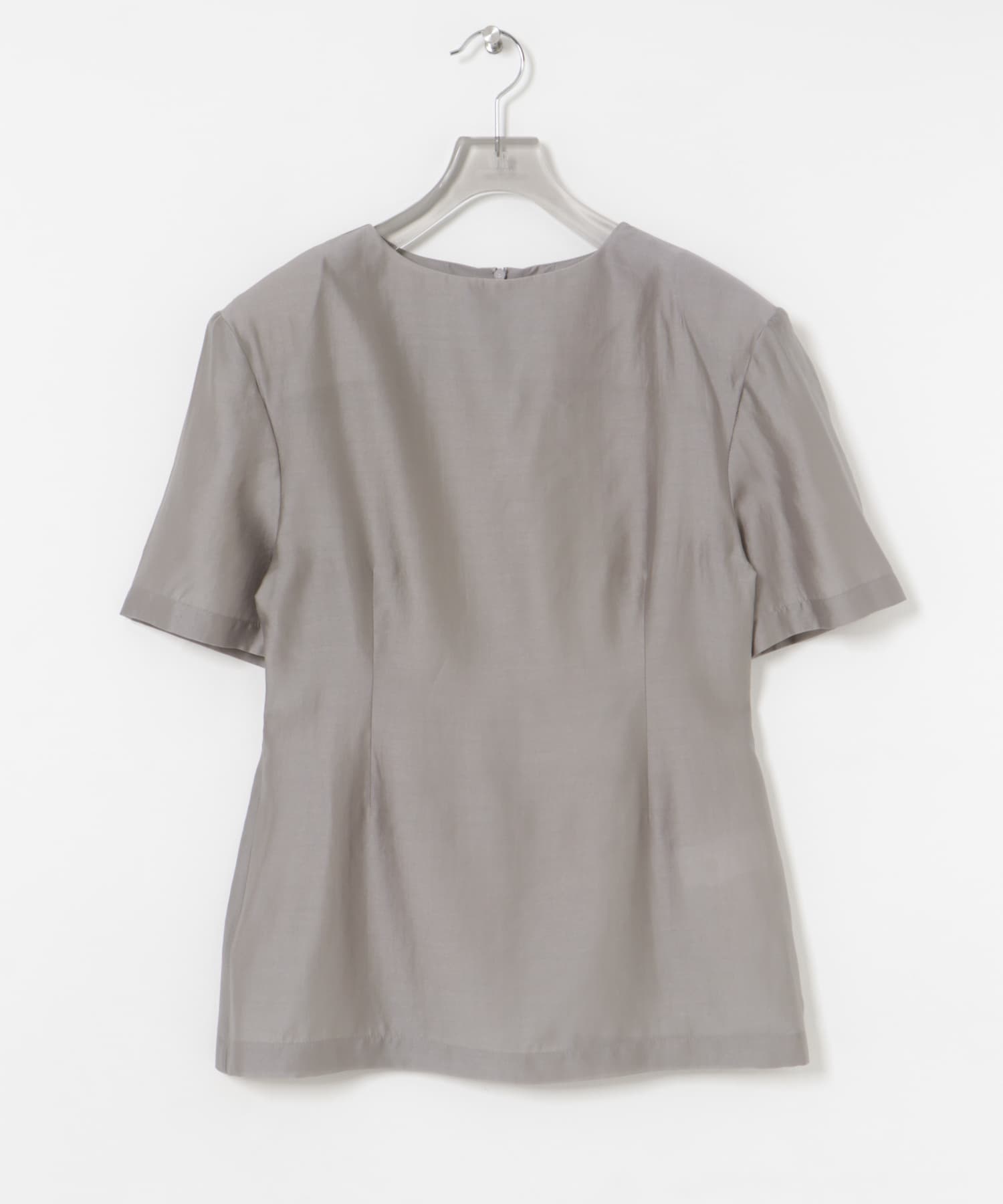 AMOMENTO　SILKY OVERSIZED HALF SHIRTS