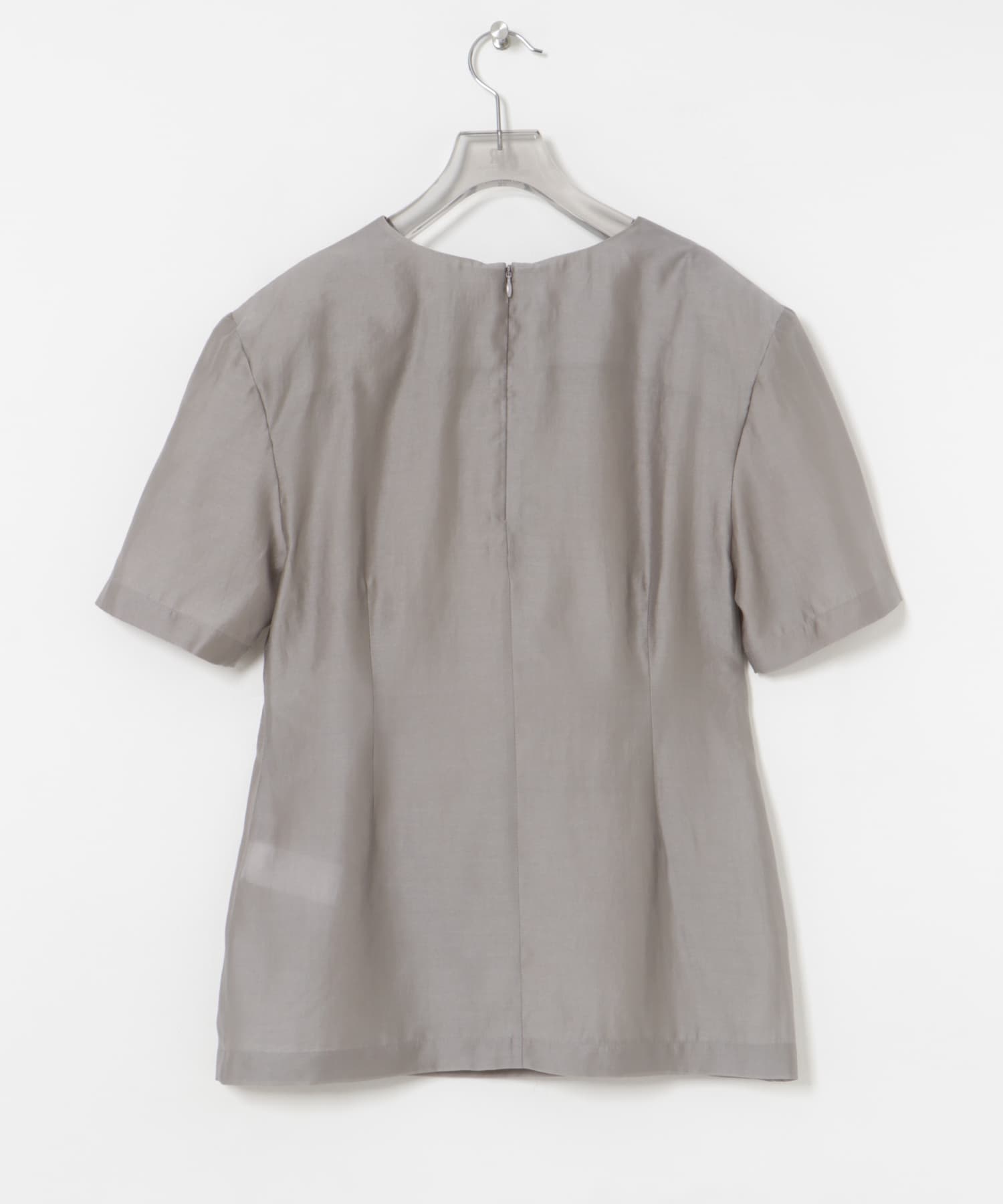 AMOMENTO SILKY OVERSIZED HALF SHIRTS(0 BLACK): トップス｜URBAN