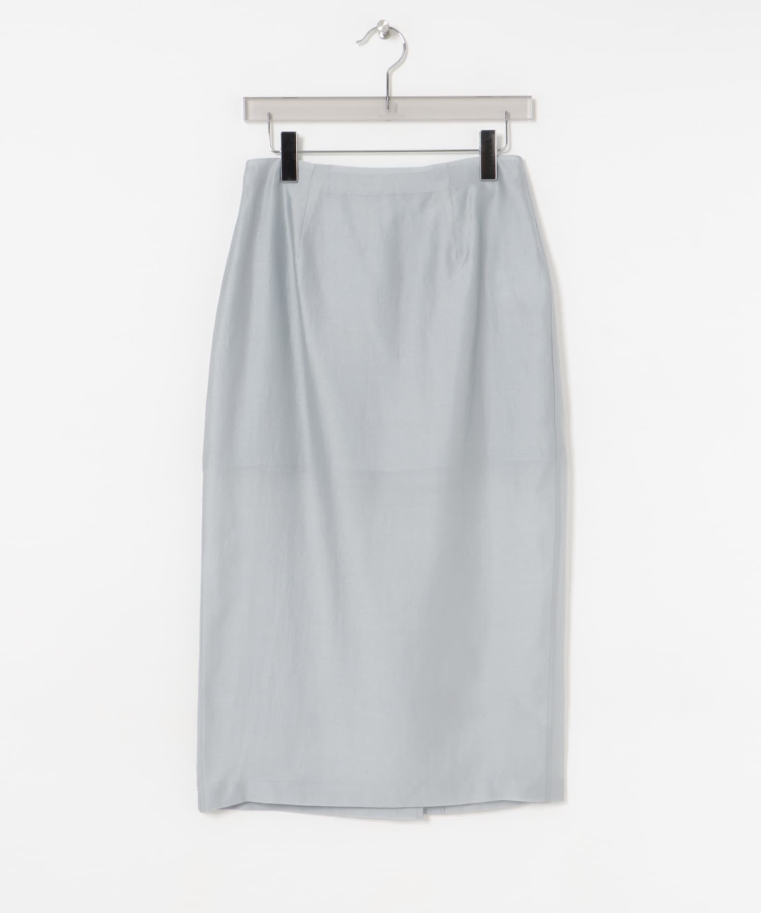 AMOMENTO　SILKY MIDI SKIRT BLUE 0