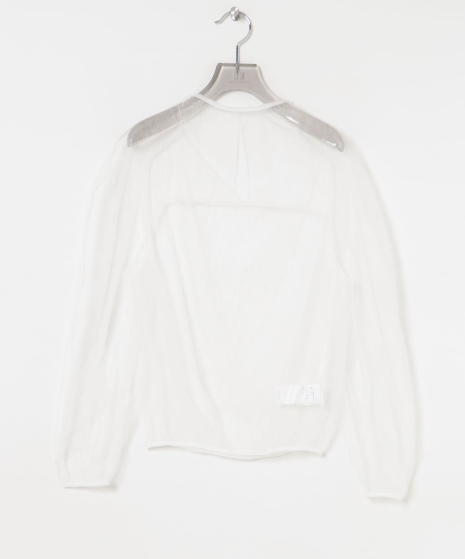 AMOMENTO　SHEER LACE MOCK NECK TOP