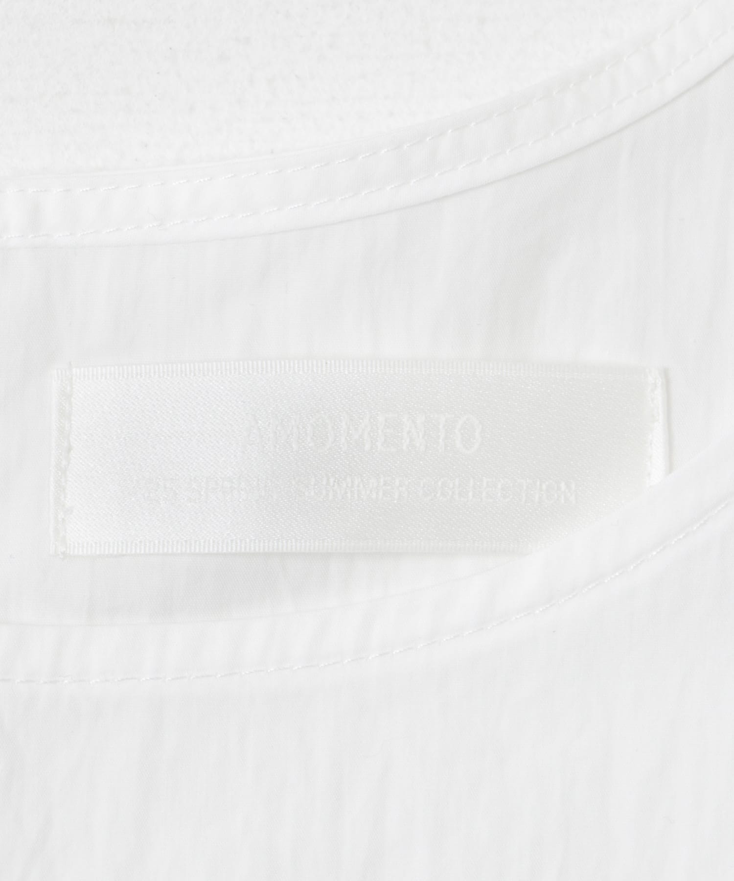AMOMENTO　VOLUME MINI DRESS WHITE 0