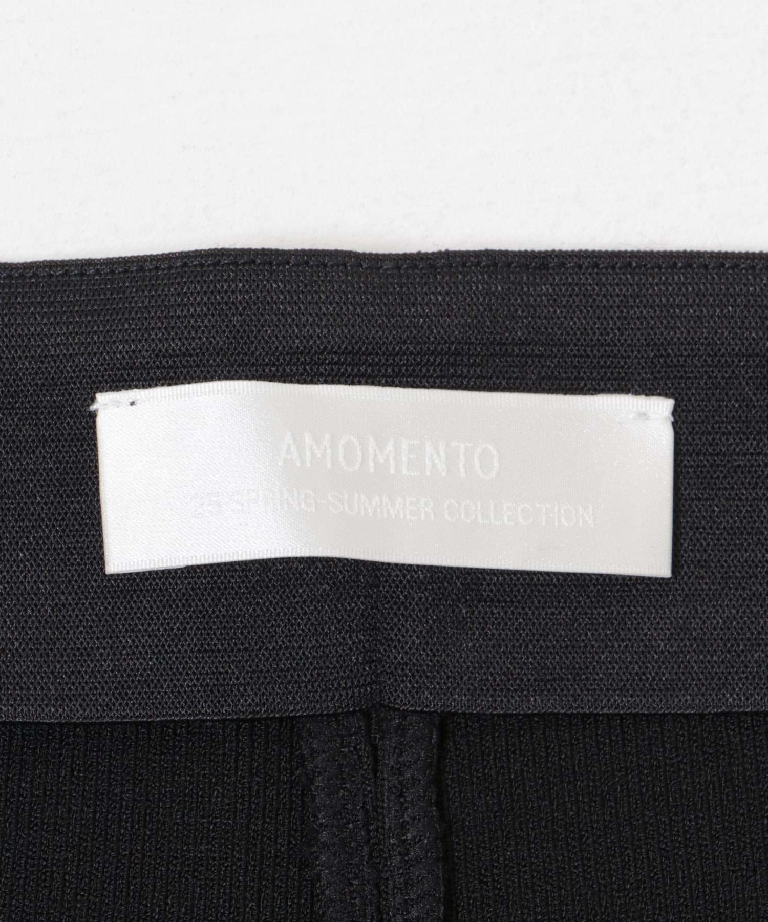 AMOMENTO　KNIT CAPRI PANTS BLACK 0
