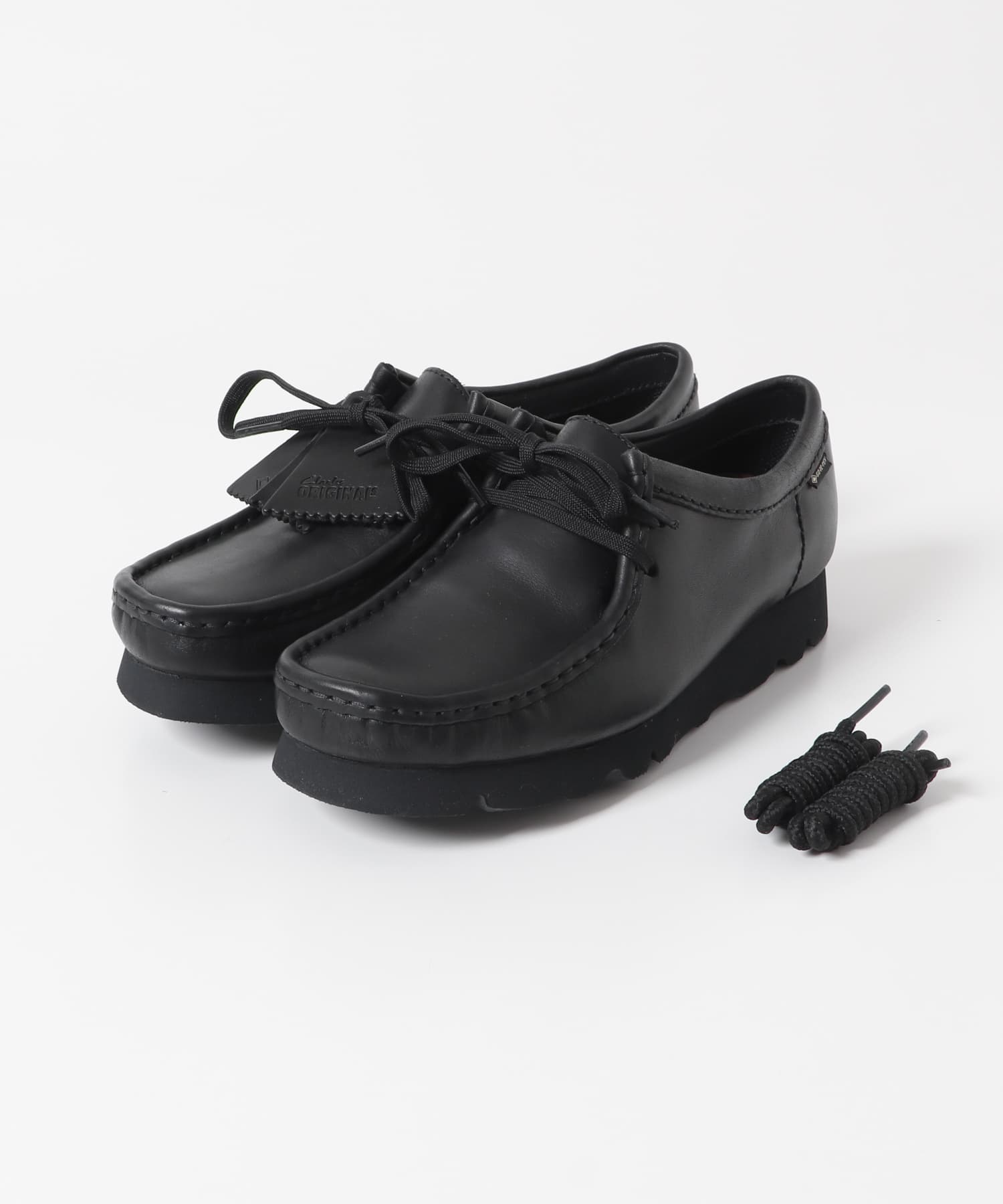 Clarks　Wallabee GTX Black Lea 4.5