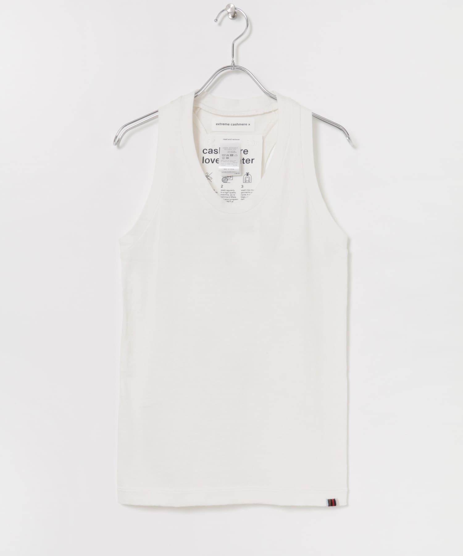 HAKUJI Random rib open back camisole(one Ivory): トップス｜URBAN