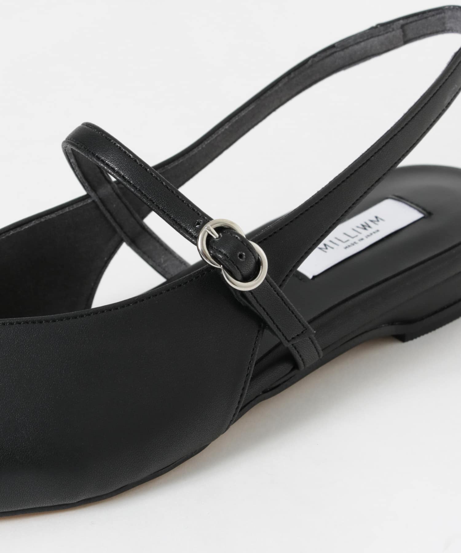 『別注』 MILLIWM×URBANR　Vカットスリングバッグパンプス ブラック 36