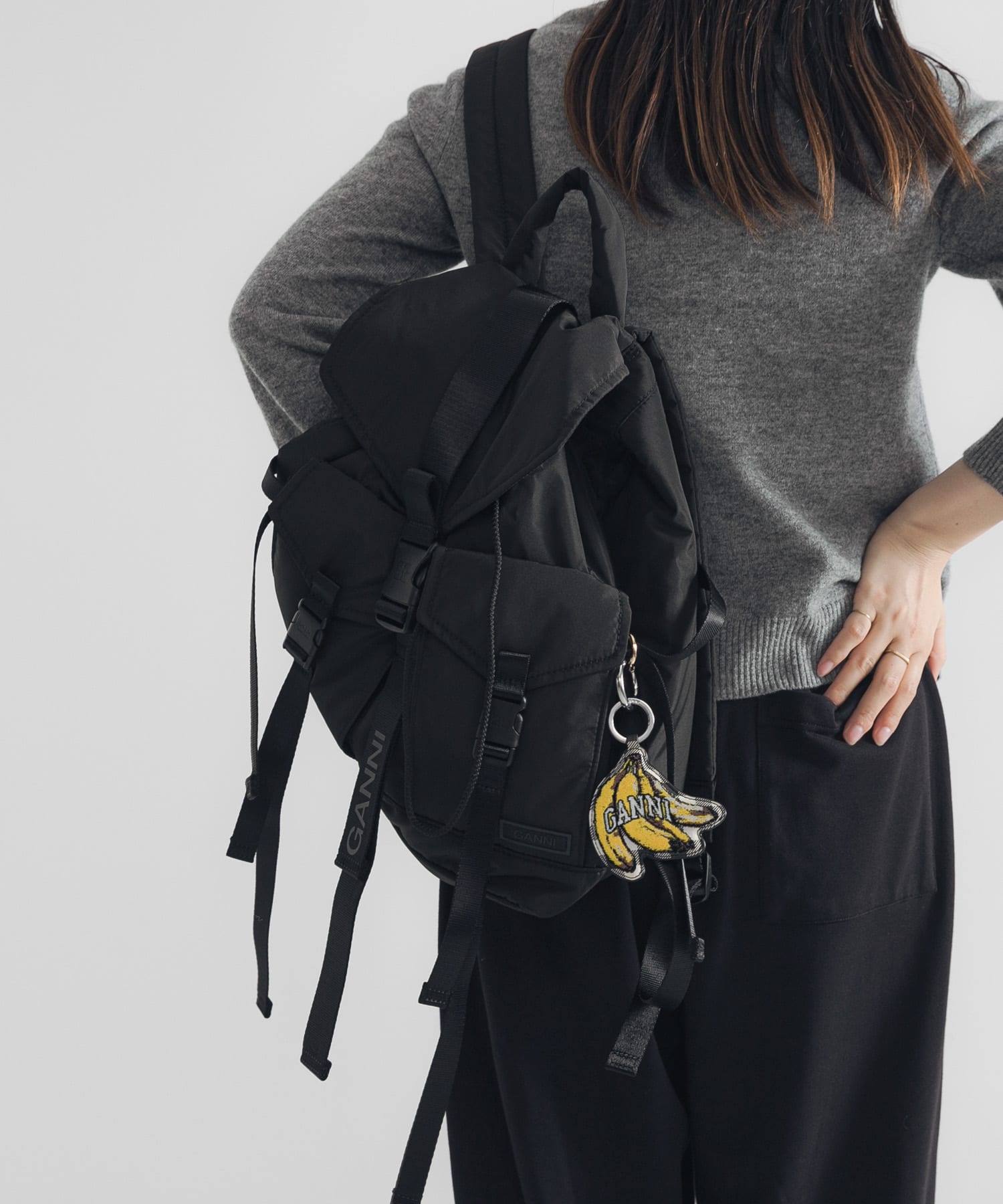 GANNI Recycled Tech Backpack(- Black): バッグ｜URBAN RESEARCH公式