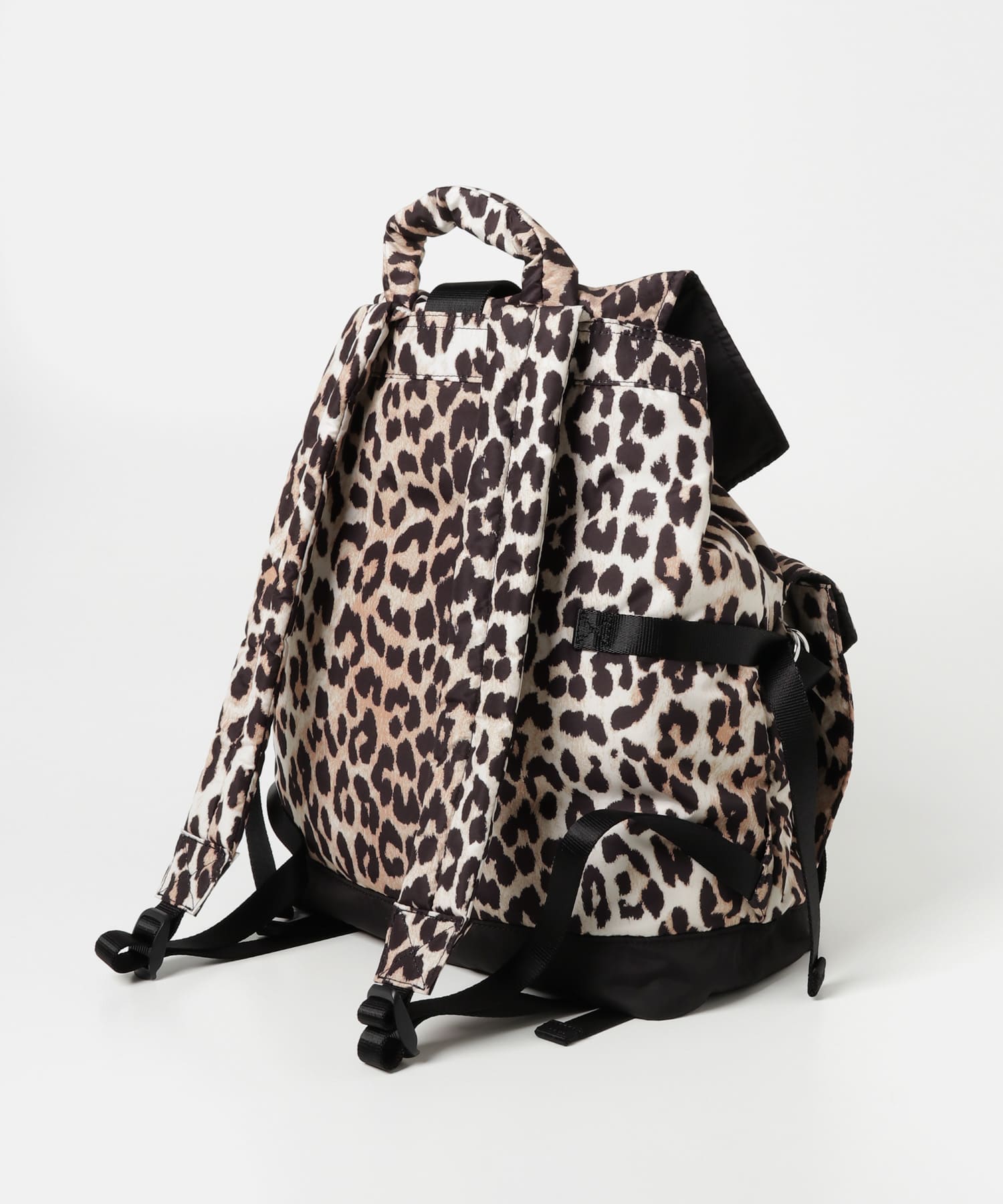 GANNI　Recycled Tech Backpack P Leopard -