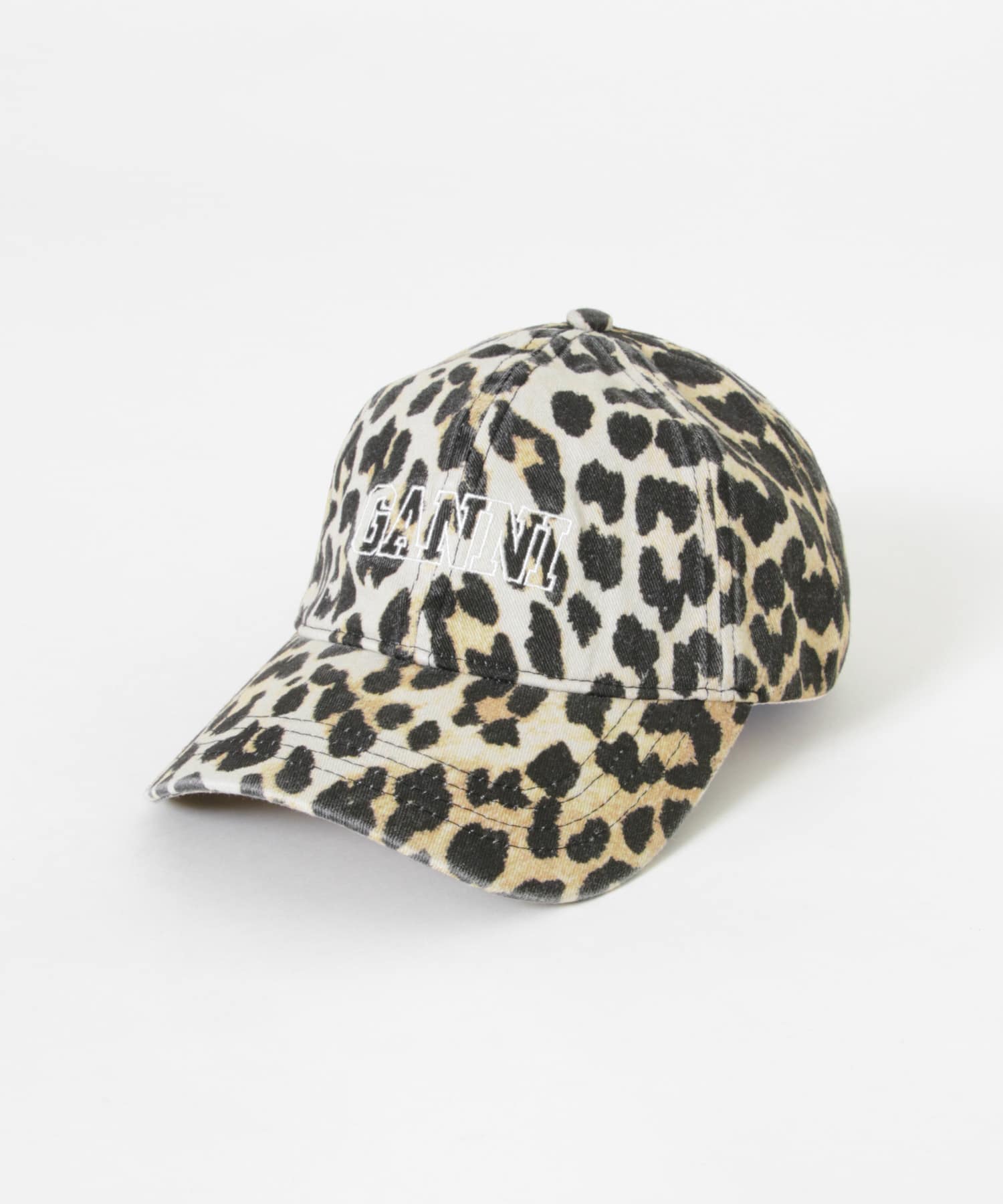 GANNI　Cap Hat Print Leopard -