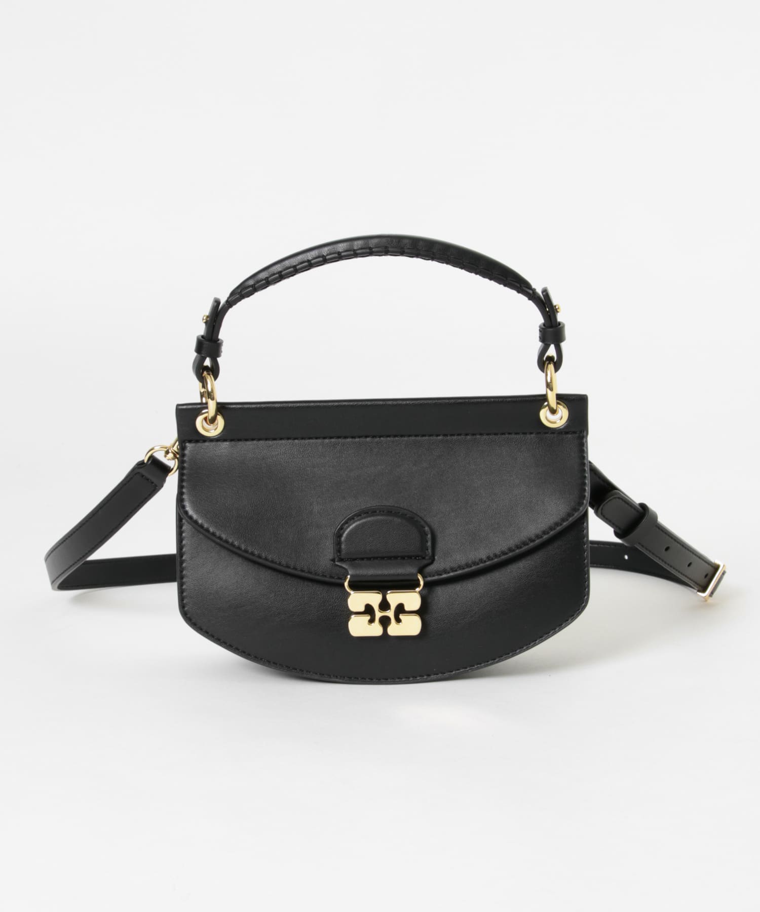 GANNI　Apo G Bag Mini Top Handle Black -