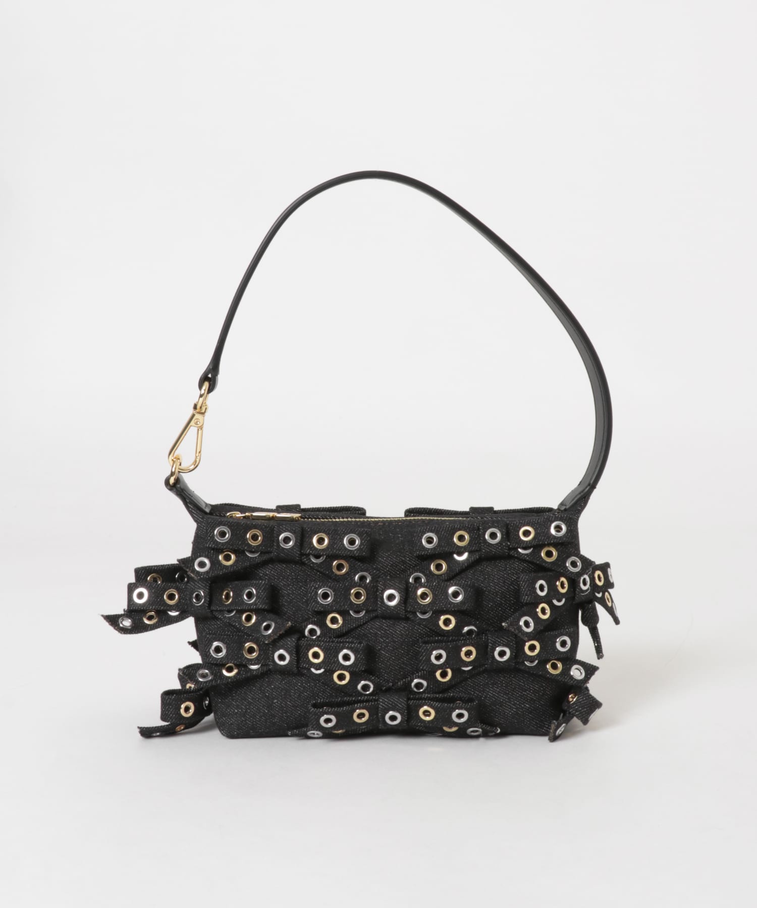 GANNI　Pouch Eyelet Mix Denim